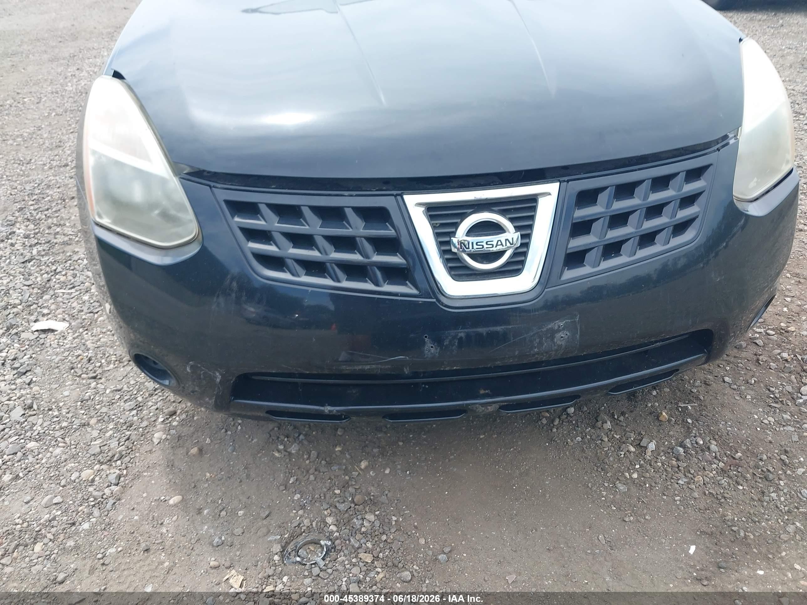2009 Nissan Rogue Sl Черный vin: JN8AS58V59W161700