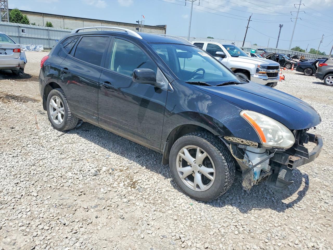 2009 Nissan Rogue S Black vin: JN8AS58V59W167738