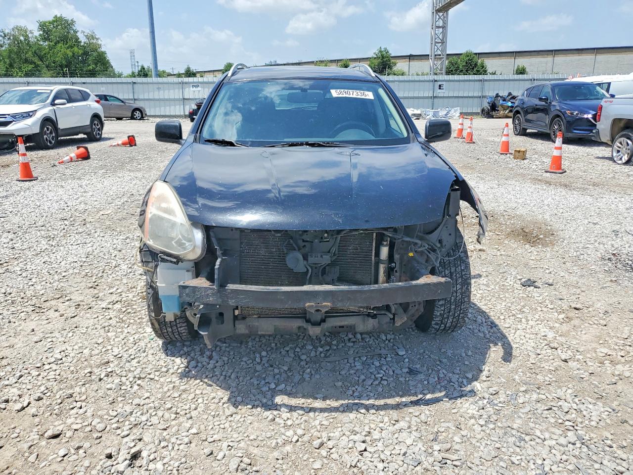 2009 Nissan Rogue S Black vin: JN8AS58V59W167738