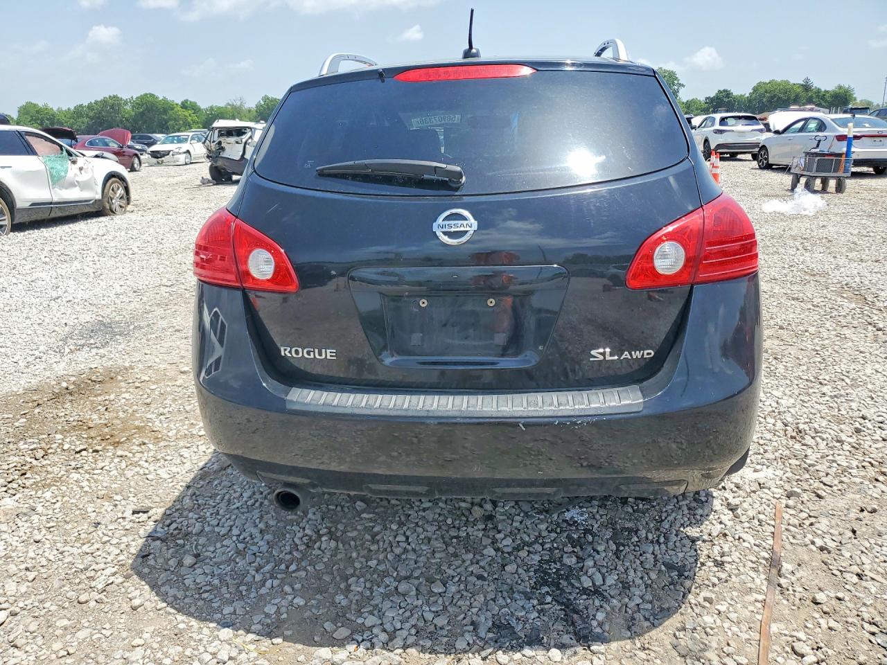 2009 Nissan Rogue S Black vin: JN8AS58V59W167738