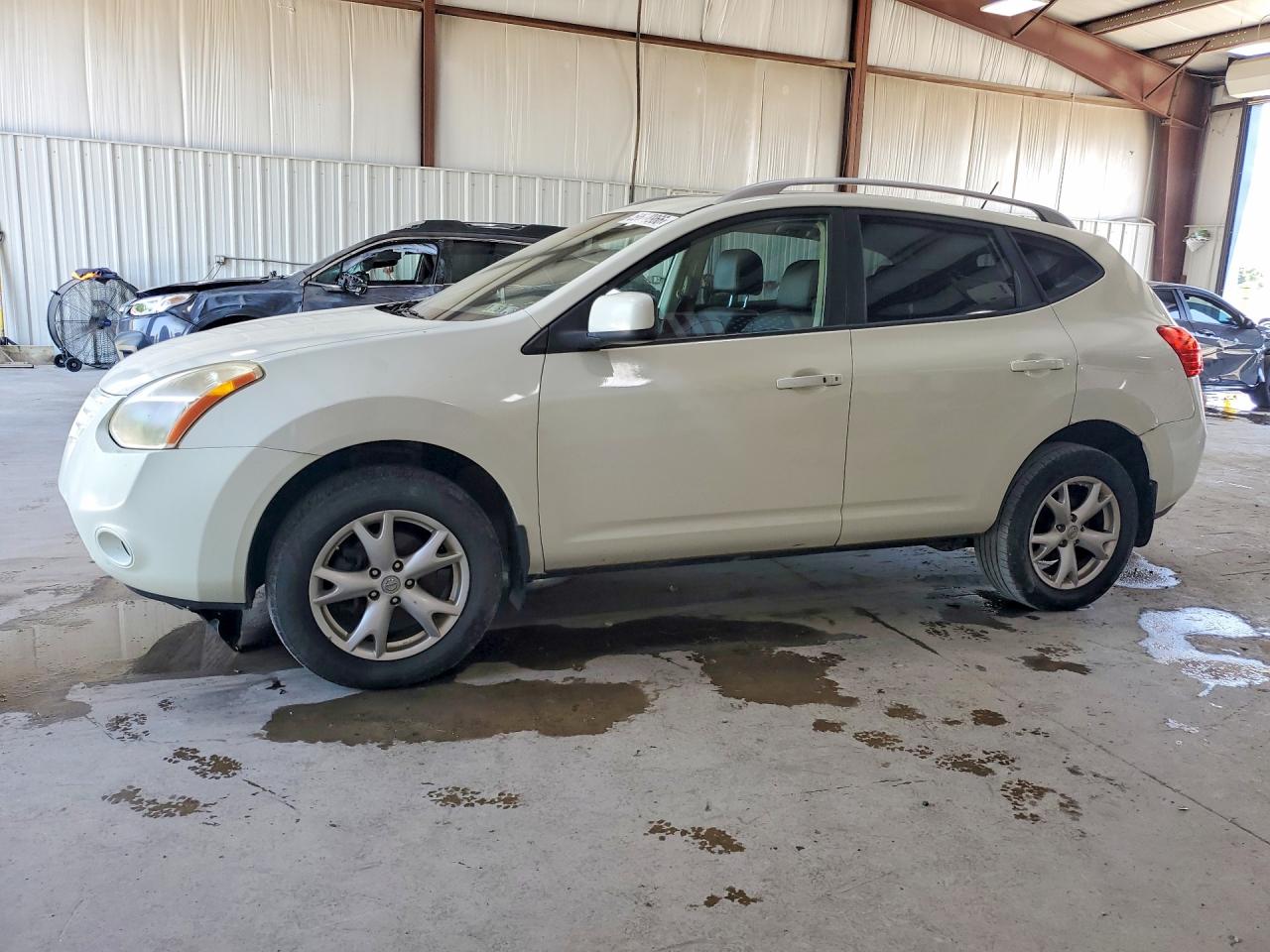 2009 Nissan Rogue S White vin: JN8AS58V59W192770