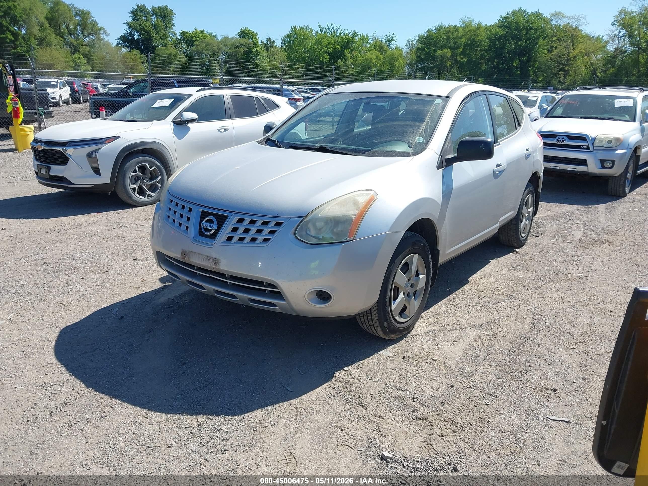 2009 Nissan Rogue S Silver vin: JN8AS58V59W444985