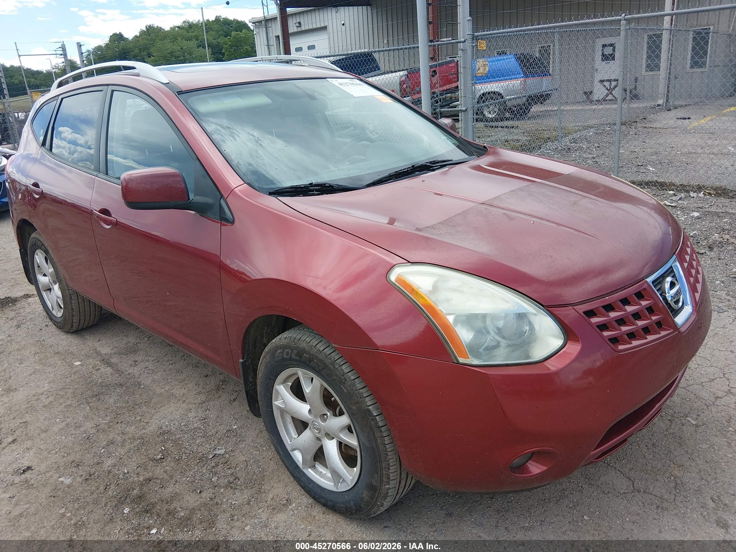 2008 Nissan Rogue Sl Maroon vin: JN8AS58V68W100404