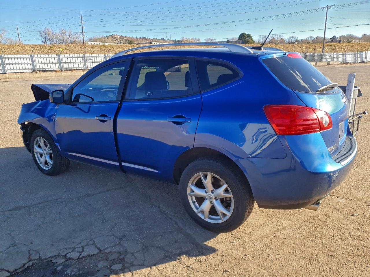 2008 Nissan Rogue S Blue vin: JN8AS58V68W110527