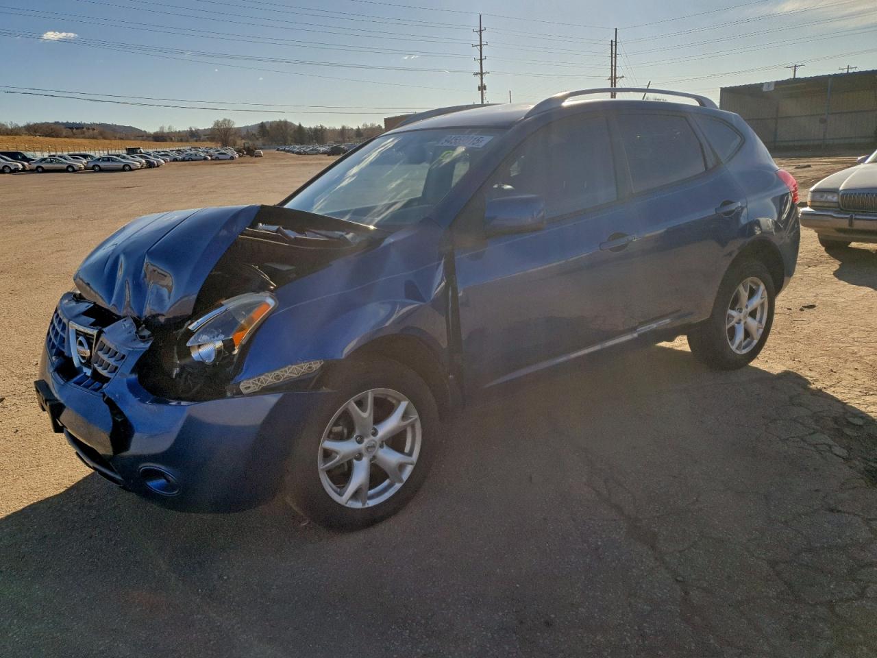 2008 Nissan Rogue S Blue vin: JN8AS58V68W110527