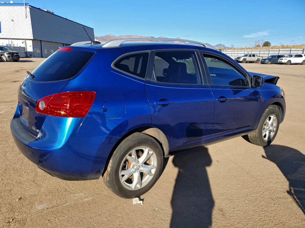 2008 Nissan Rogue S Blue vin: JN8AS58V68W110527