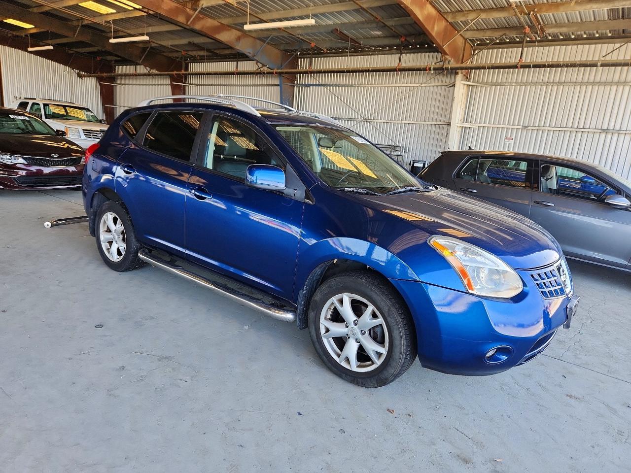 2008 Nissan Rogue S Blue vin: JN8AS58V68W112245