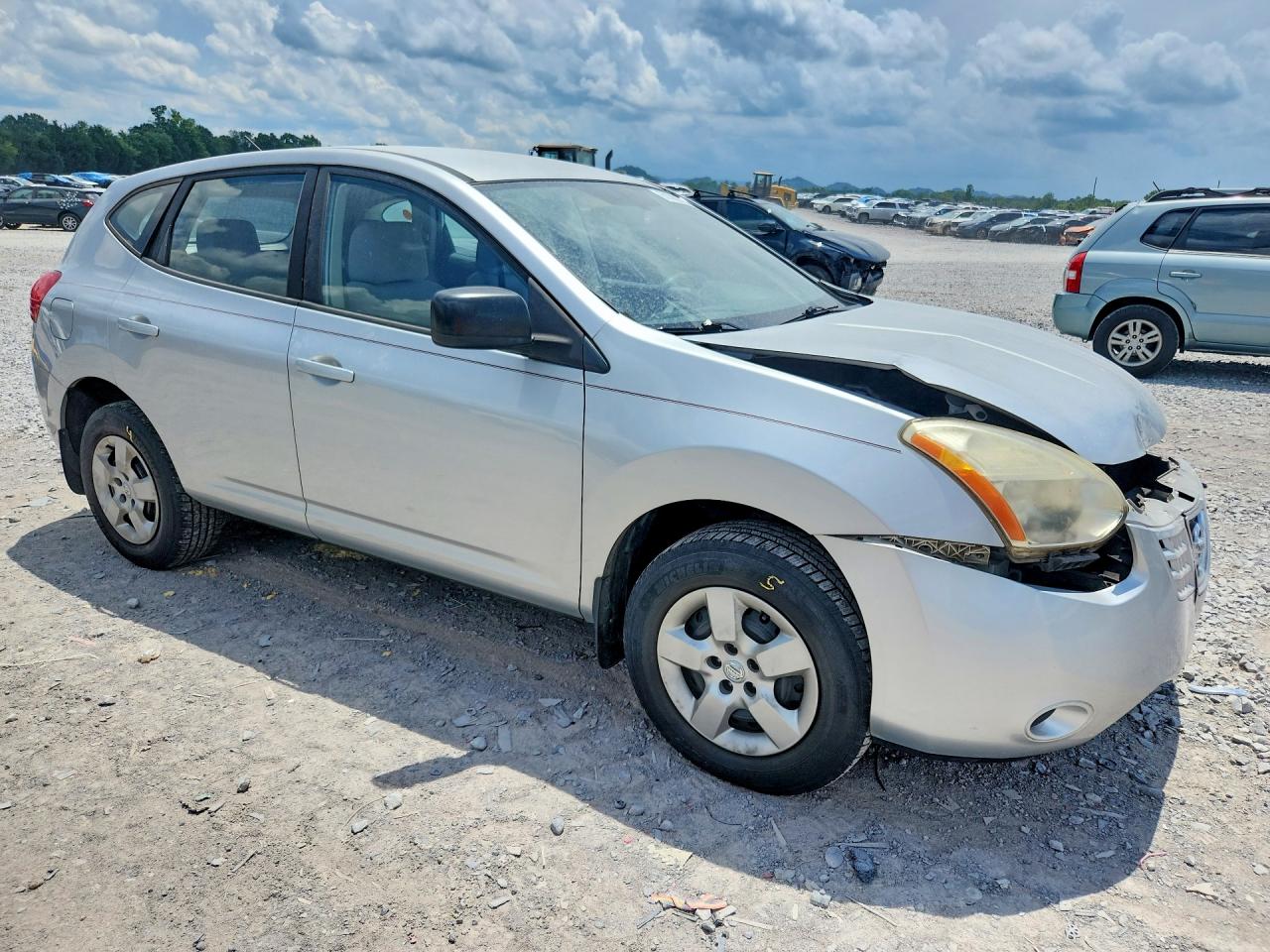2008 Nissan Rogue S Gray vin: JN8AS58V68W118773