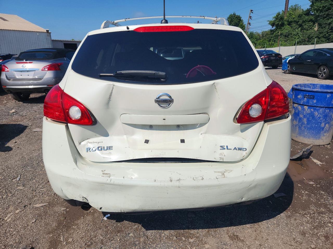 2008 Nissan Rogue S Белый vin: JN8AS58V68W119020