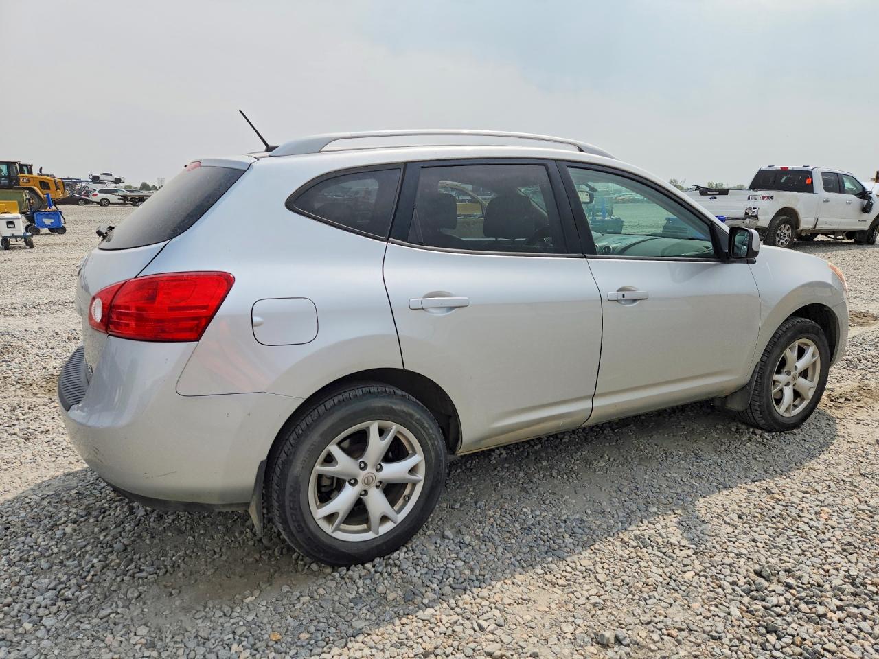 2008 Nissan Rogue S Silver vin: JN8AS58V68W120264