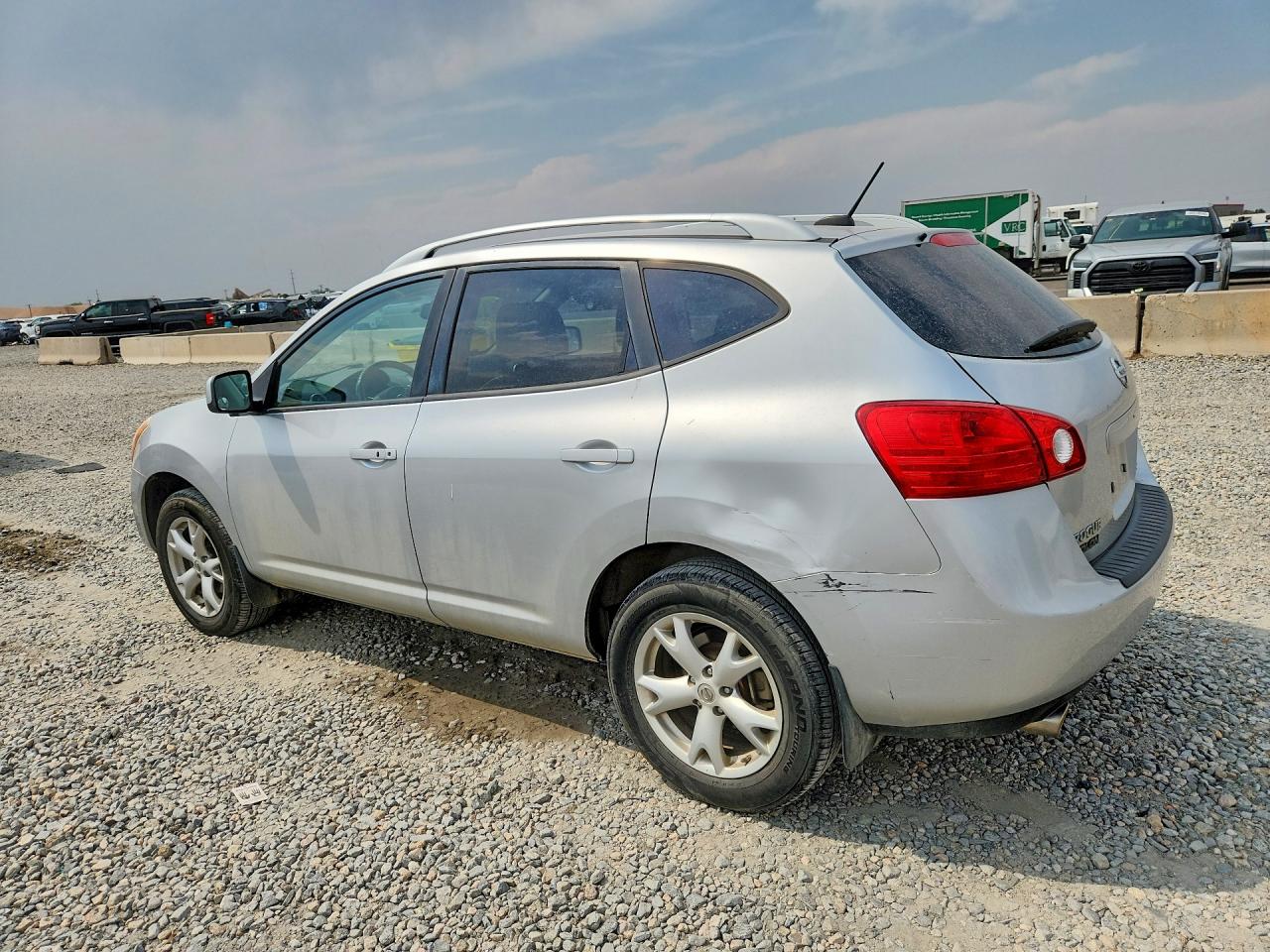 2008 Nissan Rogue S Silver vin: JN8AS58V68W120264