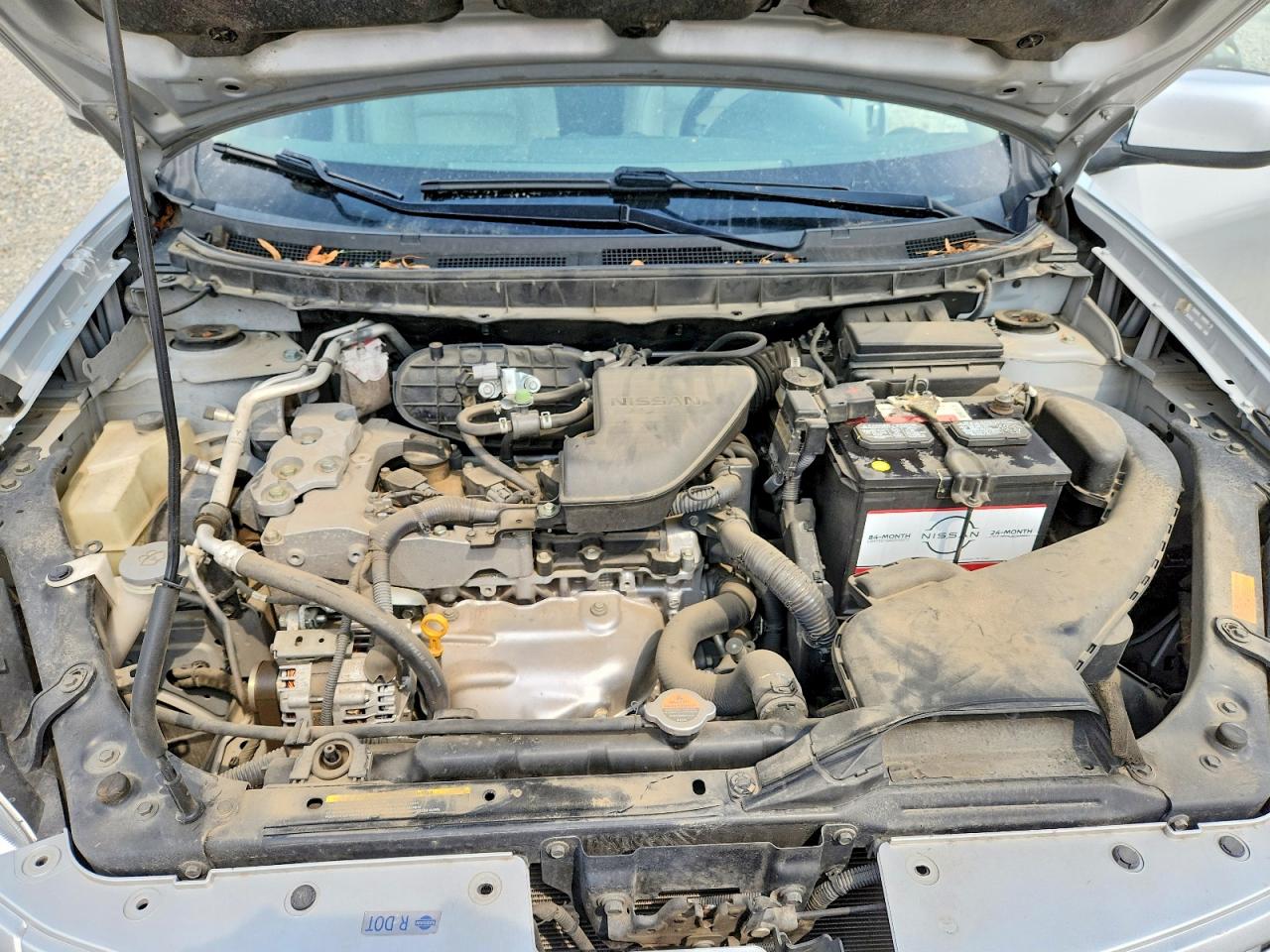2008 Nissan Rogue S Silver vin: JN8AS58V68W120264