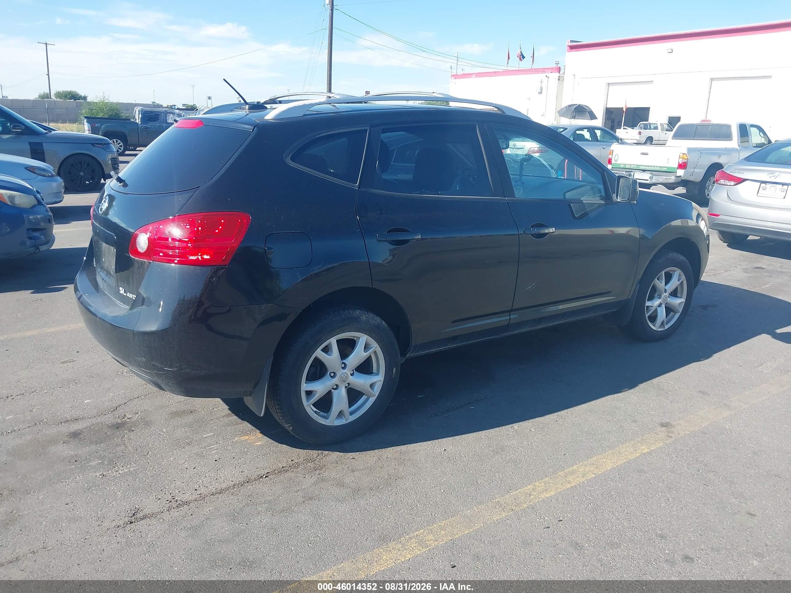 2008 Nissan Rogue Sl Черный vin: JN8AS58V68W129420