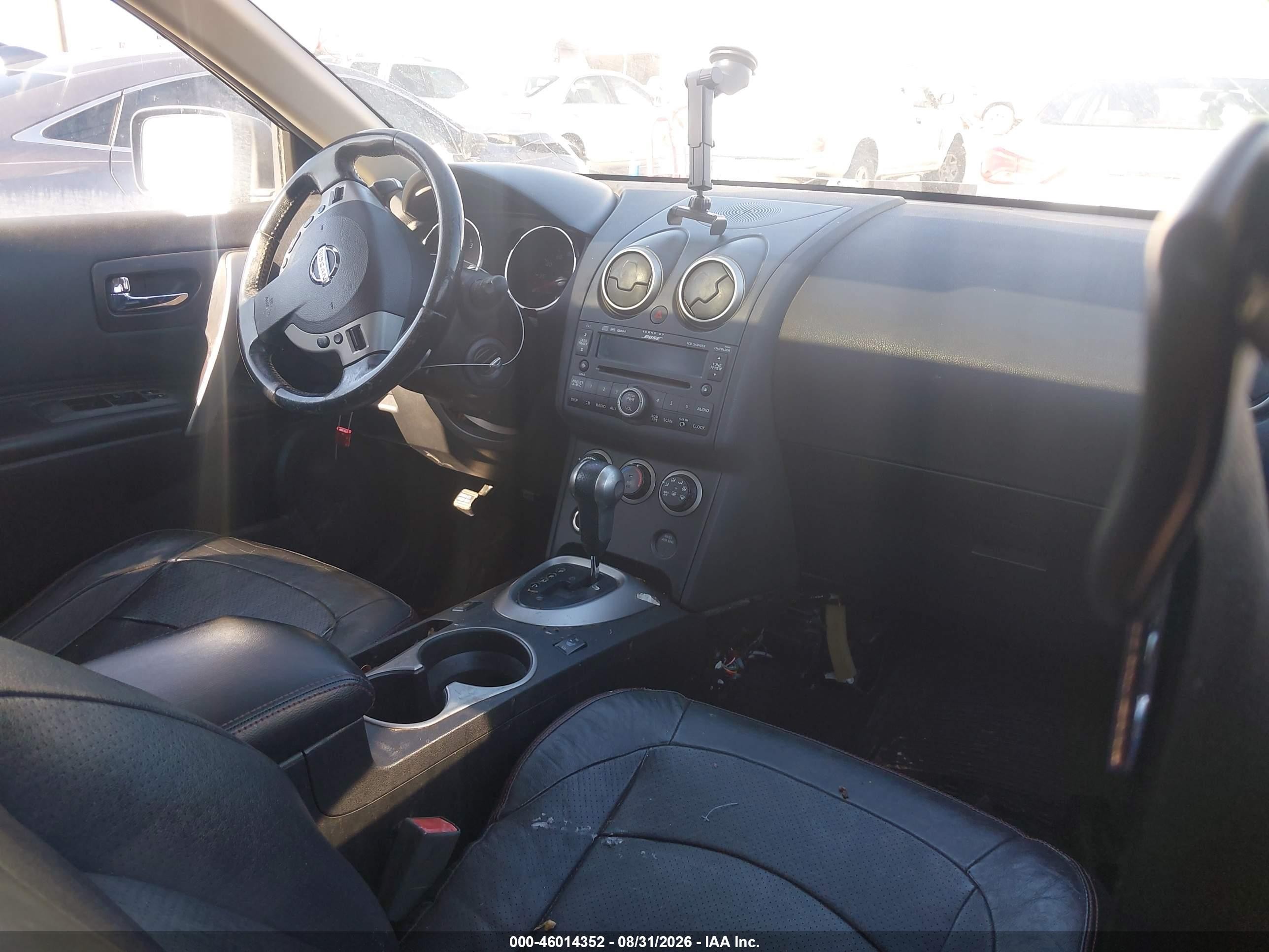 2008 Nissan Rogue Sl Черный vin: JN8AS58V68W129420