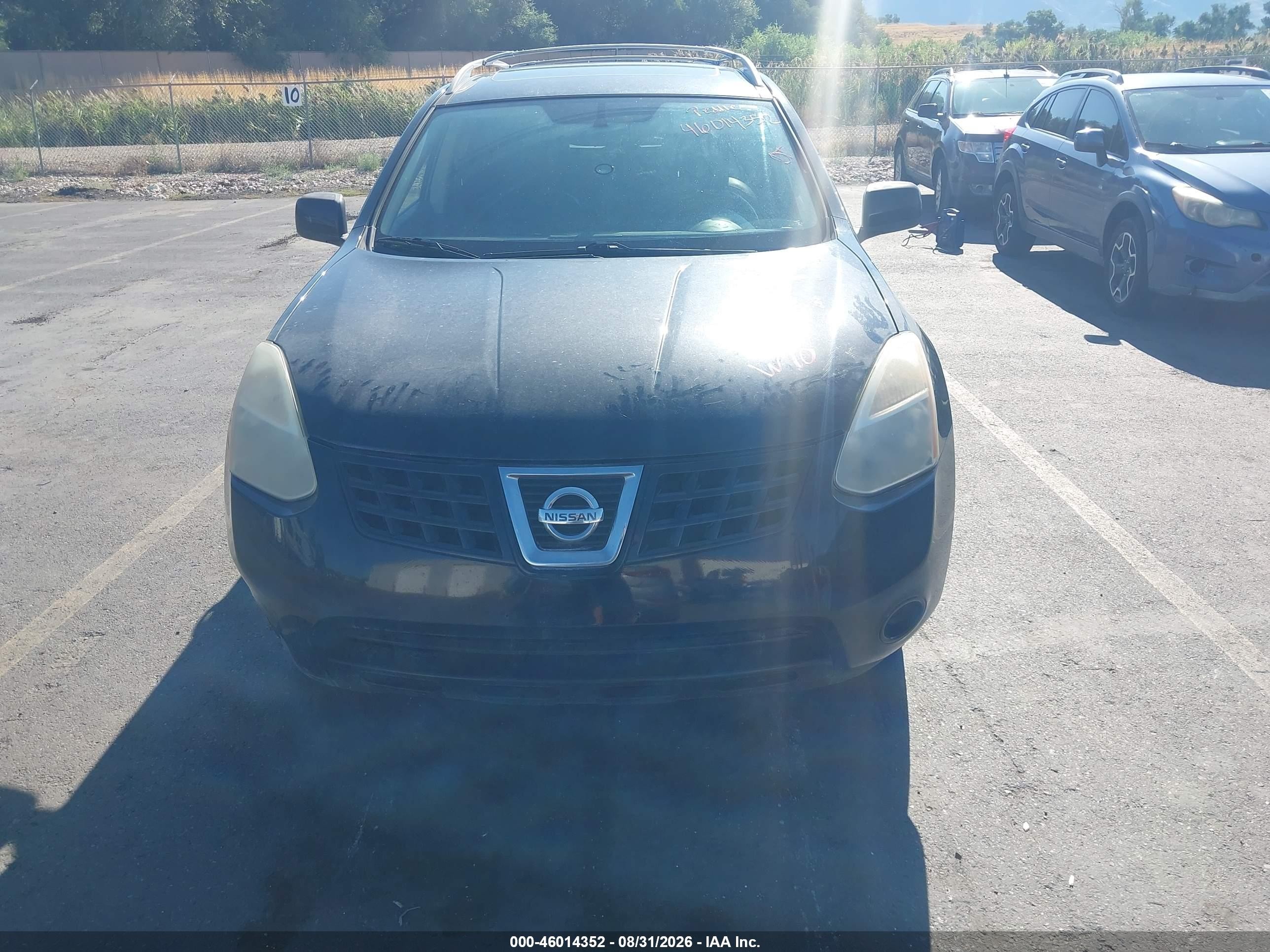 2008 Nissan Rogue Sl Черный vin: JN8AS58V68W129420