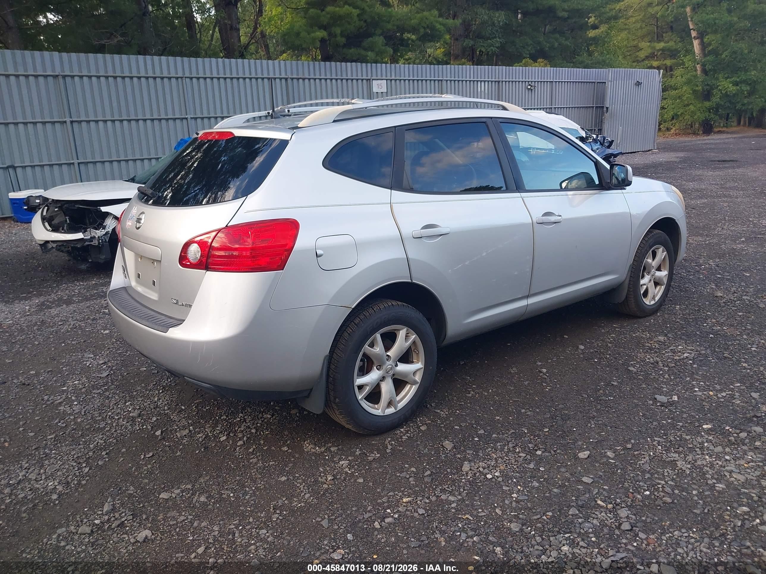 2008 Nissan Rogue Sl Silver vin: JN8AS58V68W129689
