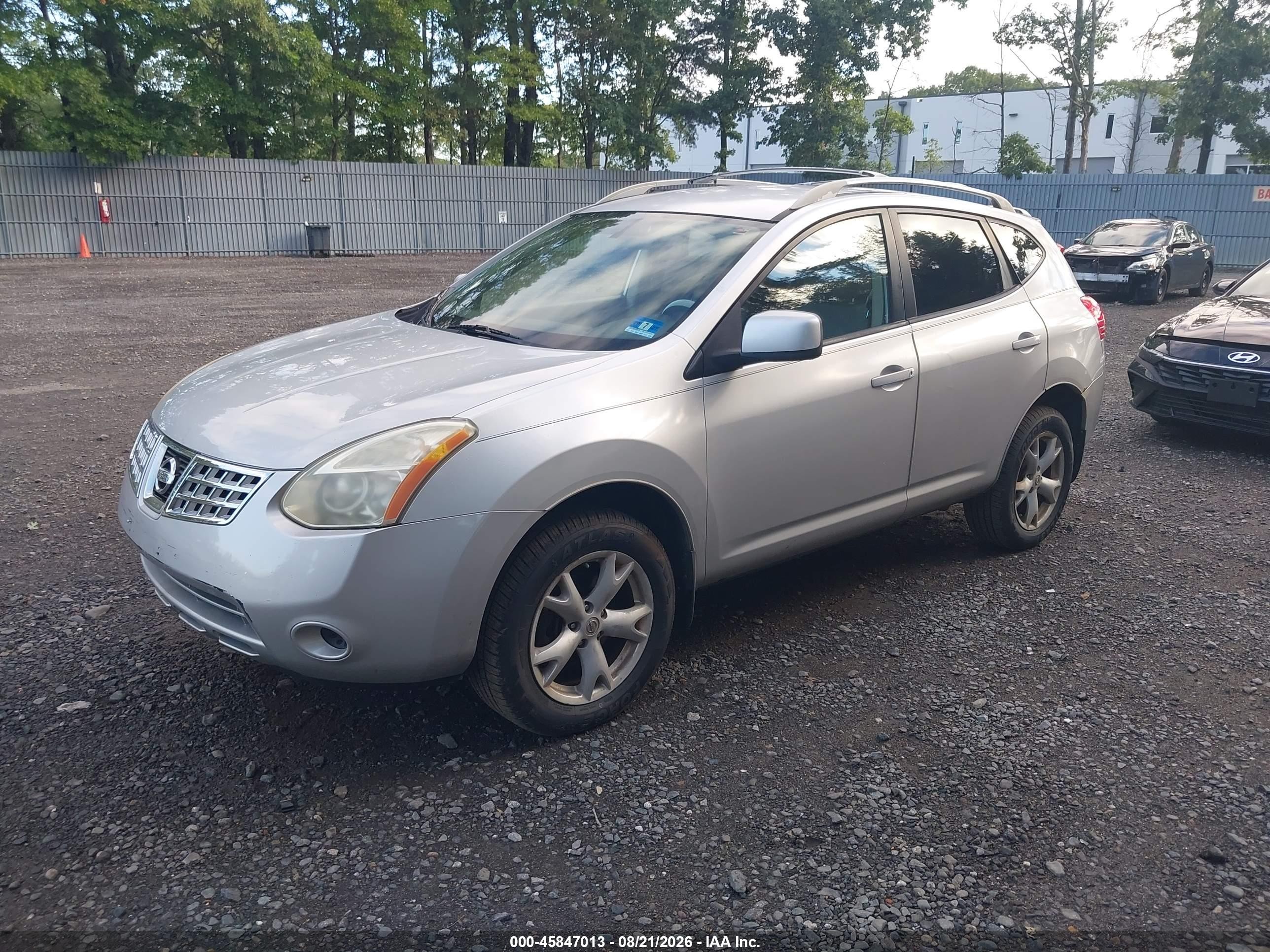 2008 Nissan Rogue Sl Silver vin: JN8AS58V68W129689