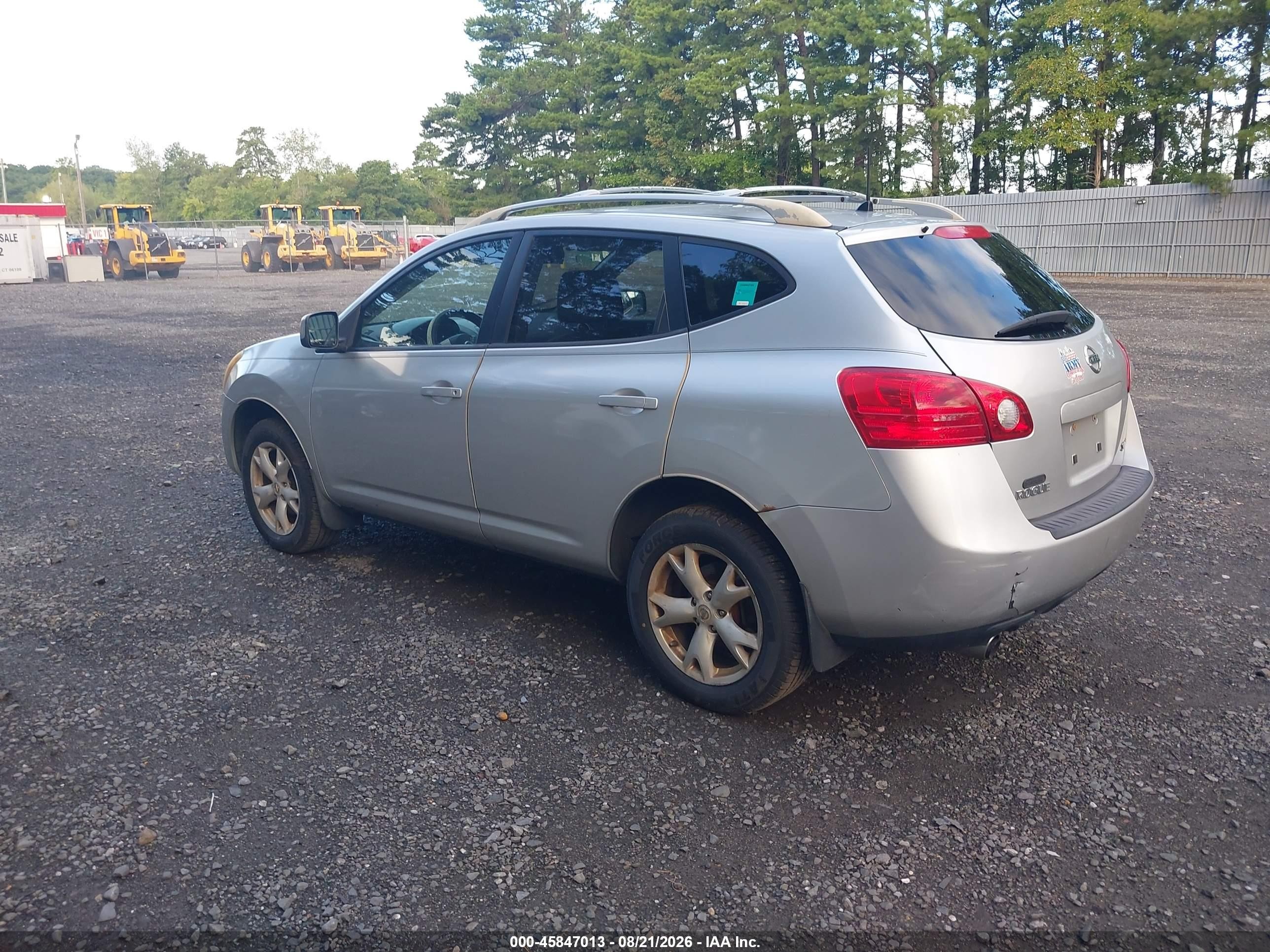 2008 Nissan Rogue Sl Silver vin: JN8AS58V68W129689