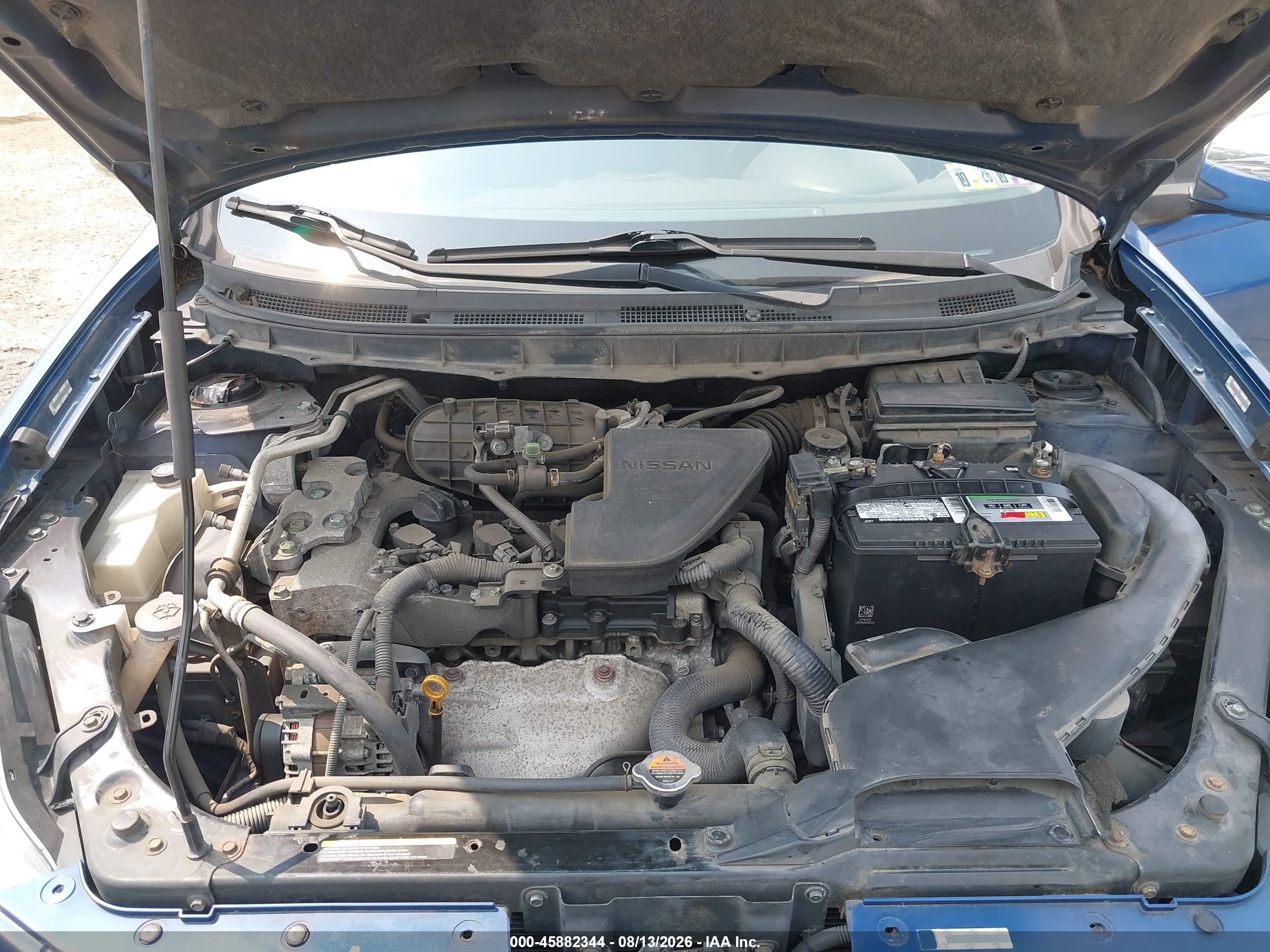 2008 Nissan Rogue S Blue vin: JN8AS58V68W142362