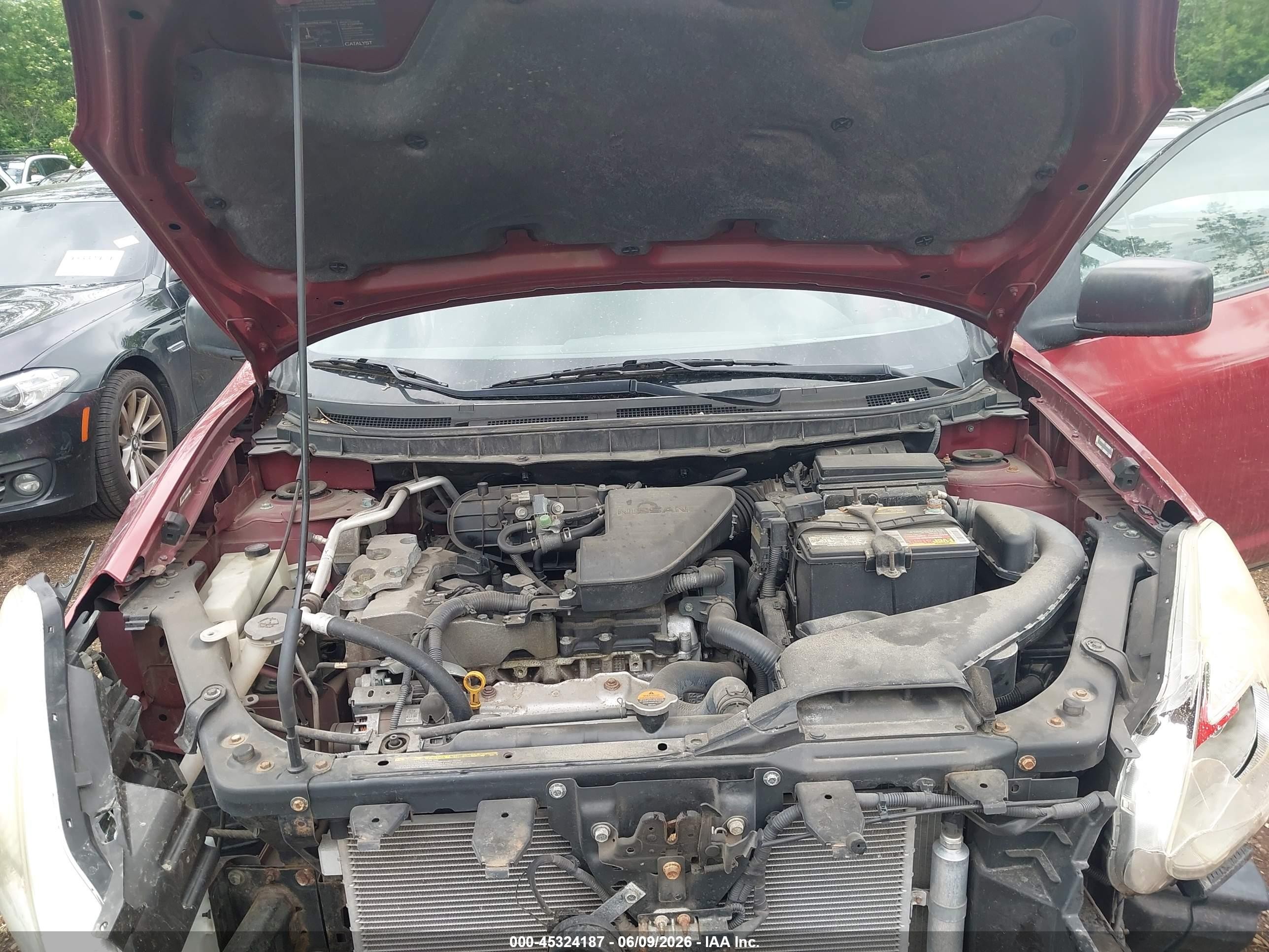 2008 Nissan Rogue S Maroon vin: JN8AS58V68W143849
