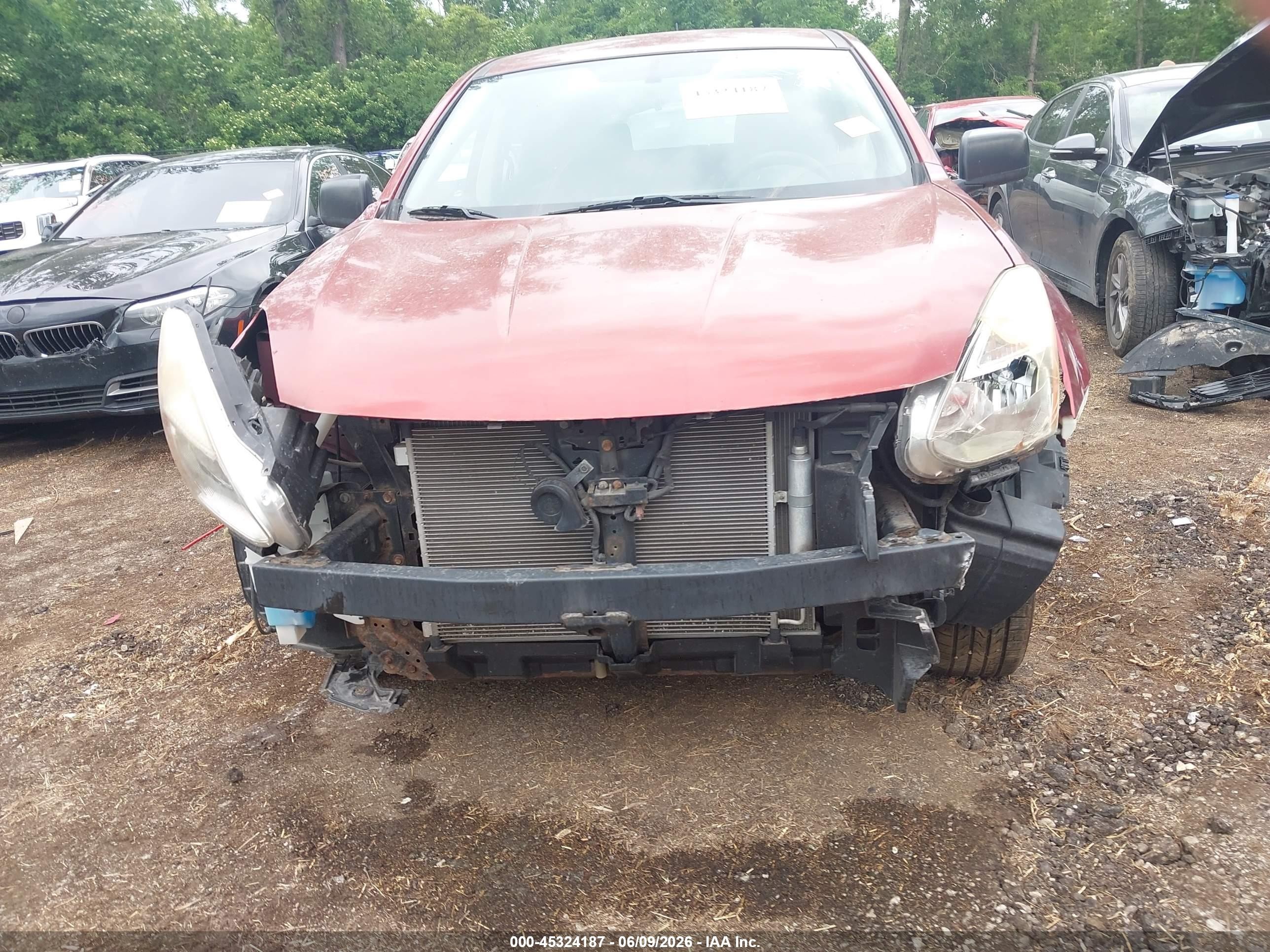 2008 Nissan Rogue S Maroon vin: JN8AS58V68W143849