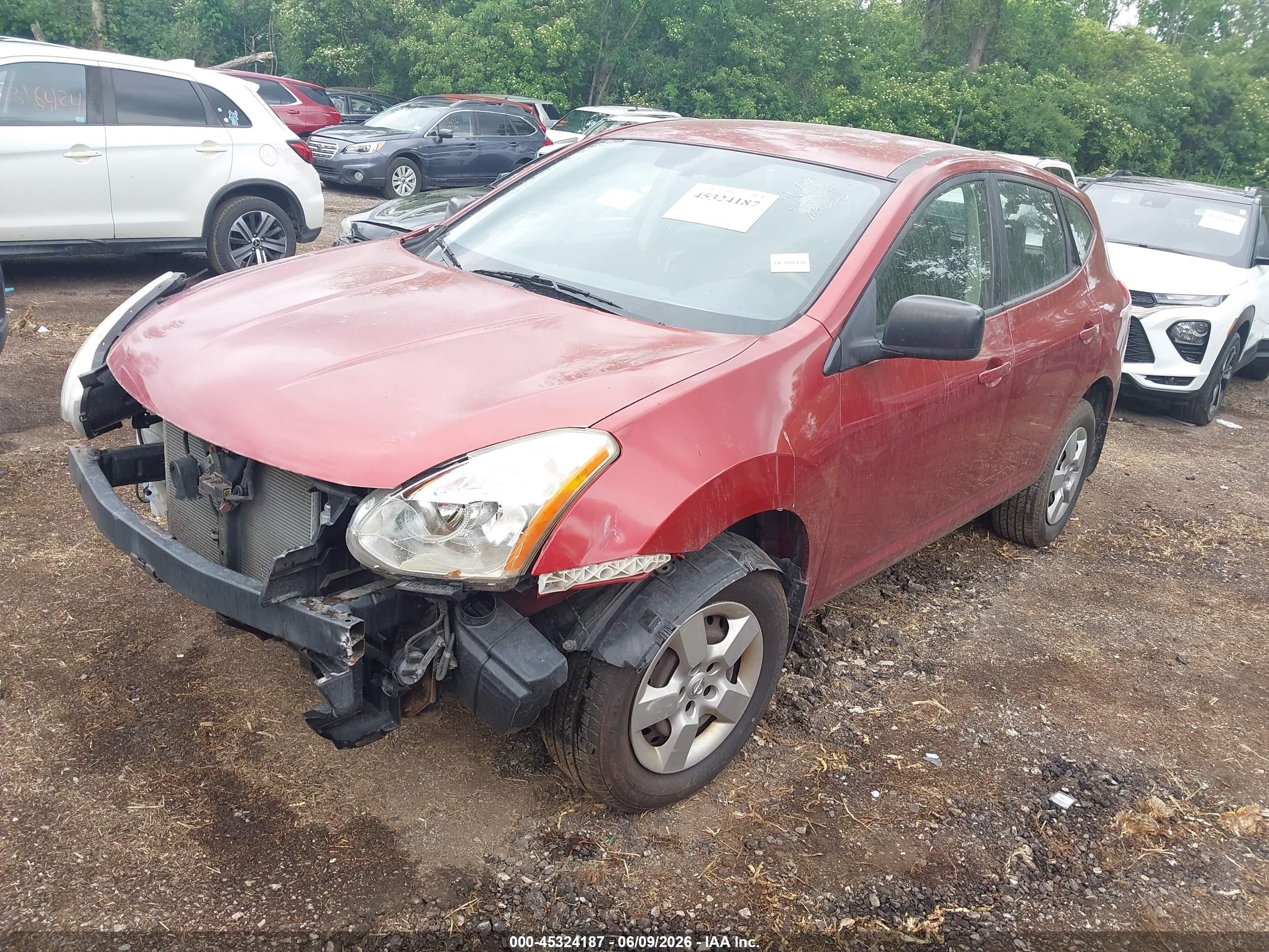 2008 Nissan Rogue S Maroon vin: JN8AS58V68W143849