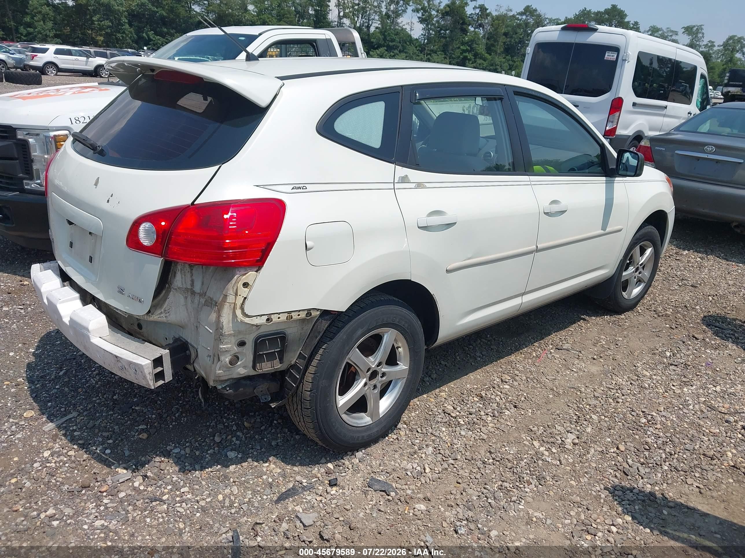 2008 Nissan Rogue S White vin: JN8AS58V68W409662