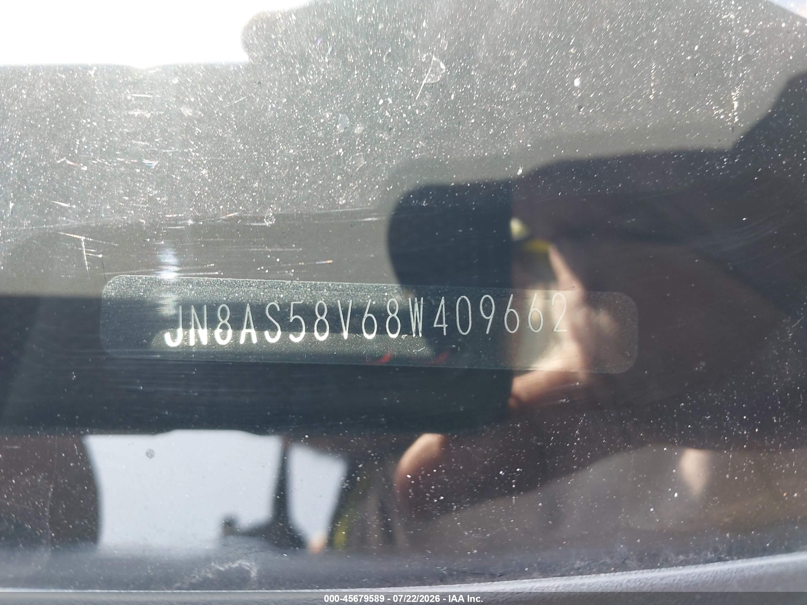 2008 Nissan Rogue S White vin: JN8AS58V68W409662