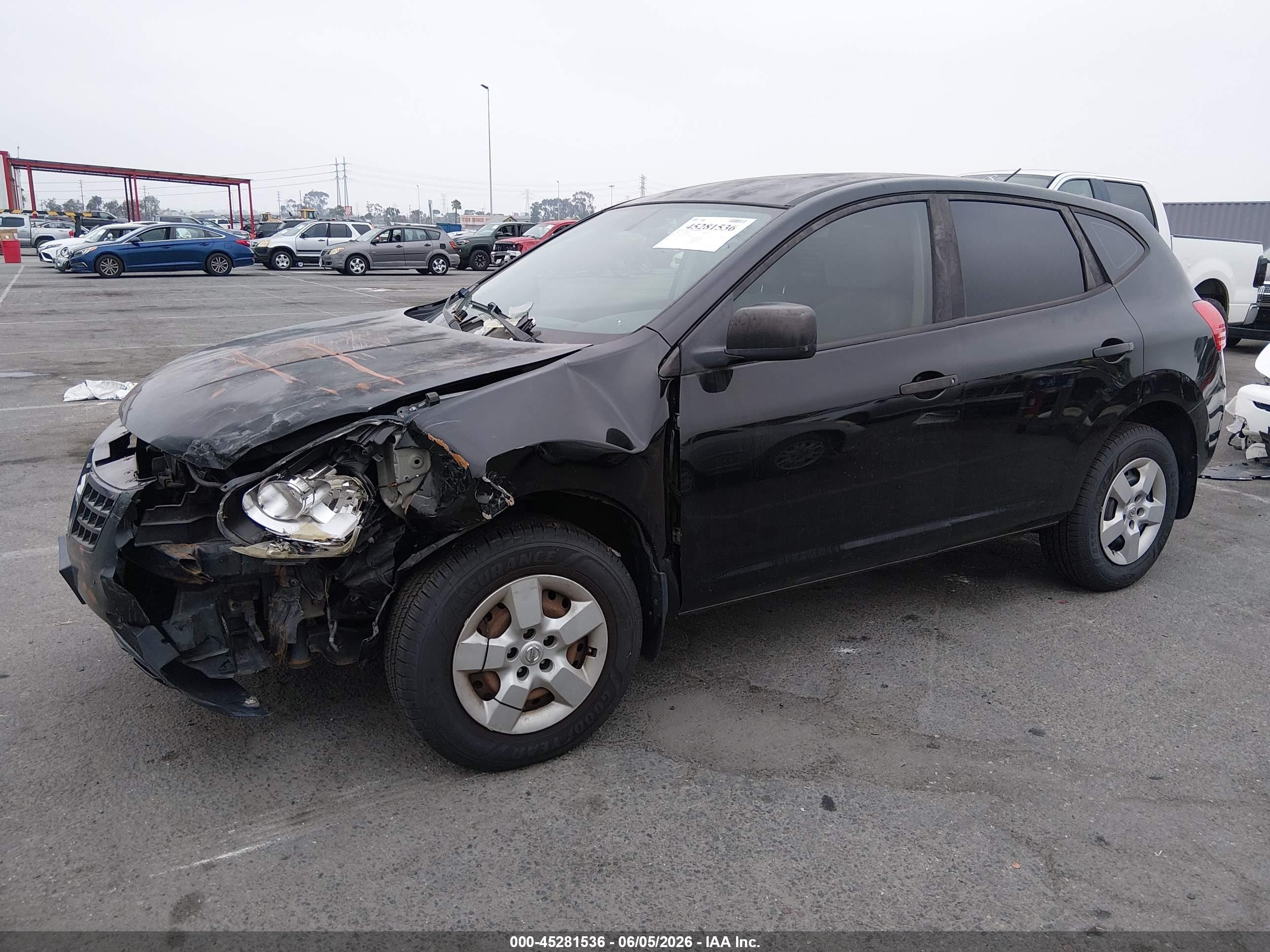 2009 Nissan Rogue S Black vin: JN8AS58V69W163813