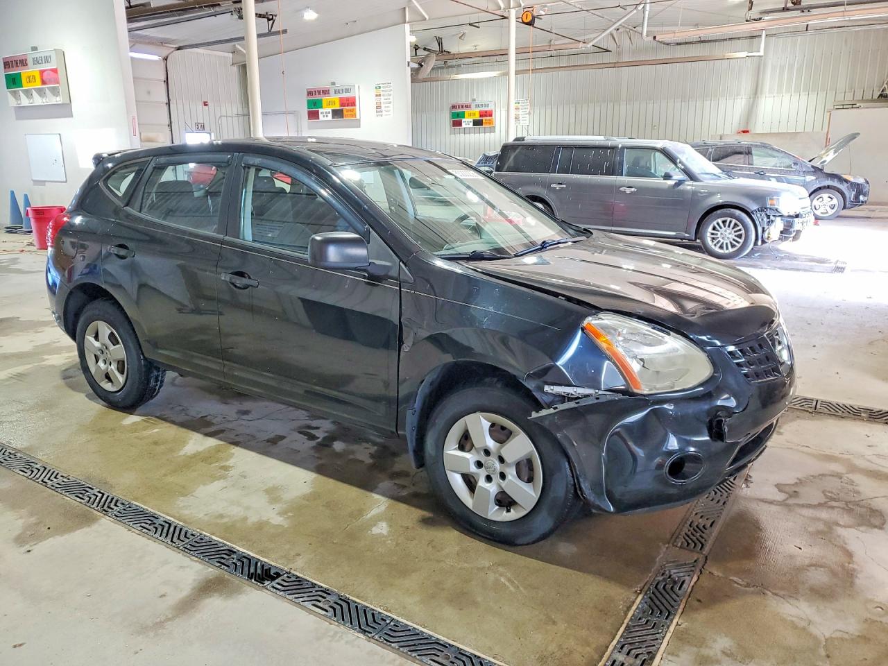 2009 Nissan Rogue Black vin: JN8AS58V69W167053