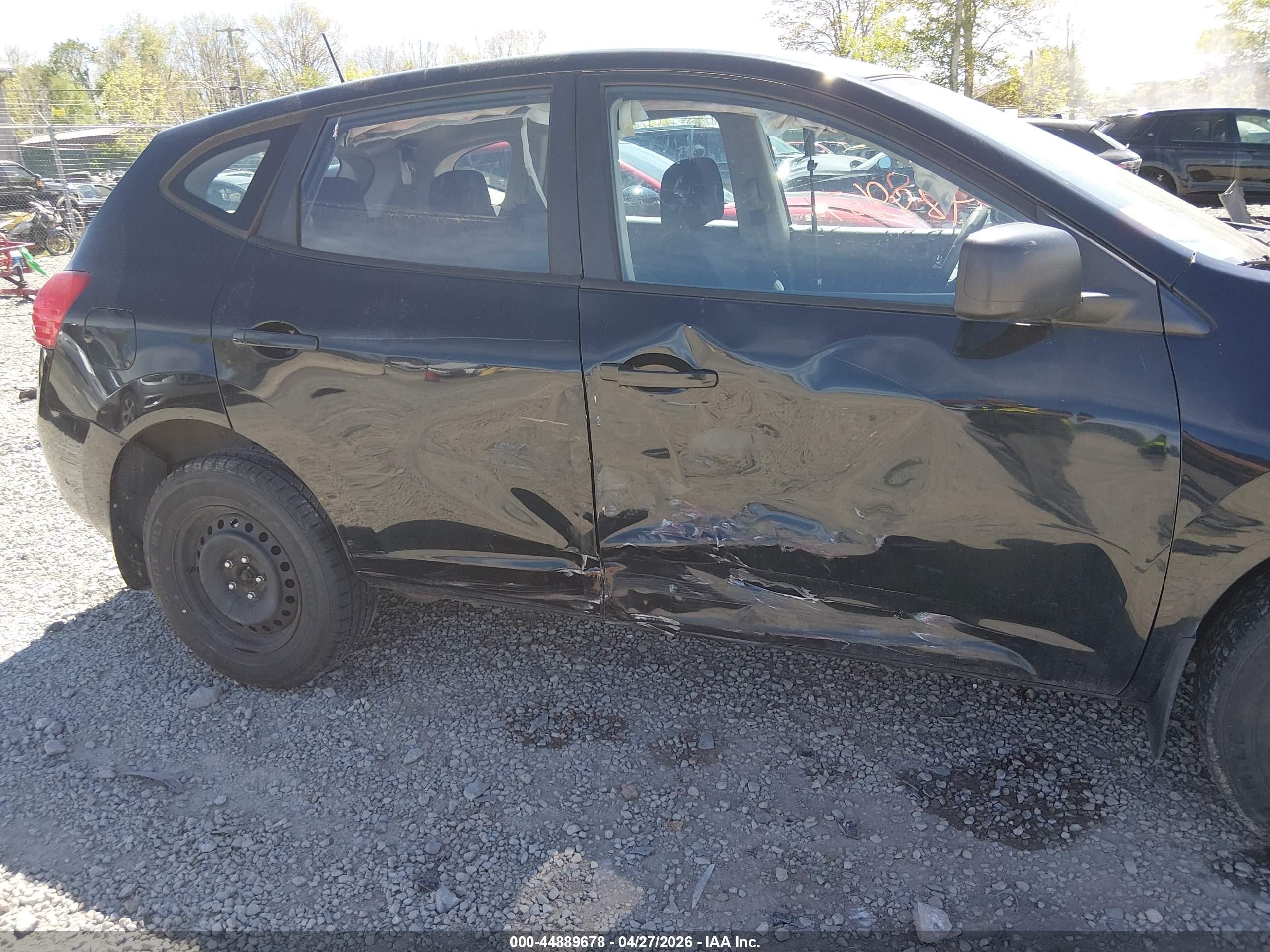 2009 Nissan Rogue S Black vin: JN8AS58V69W183043