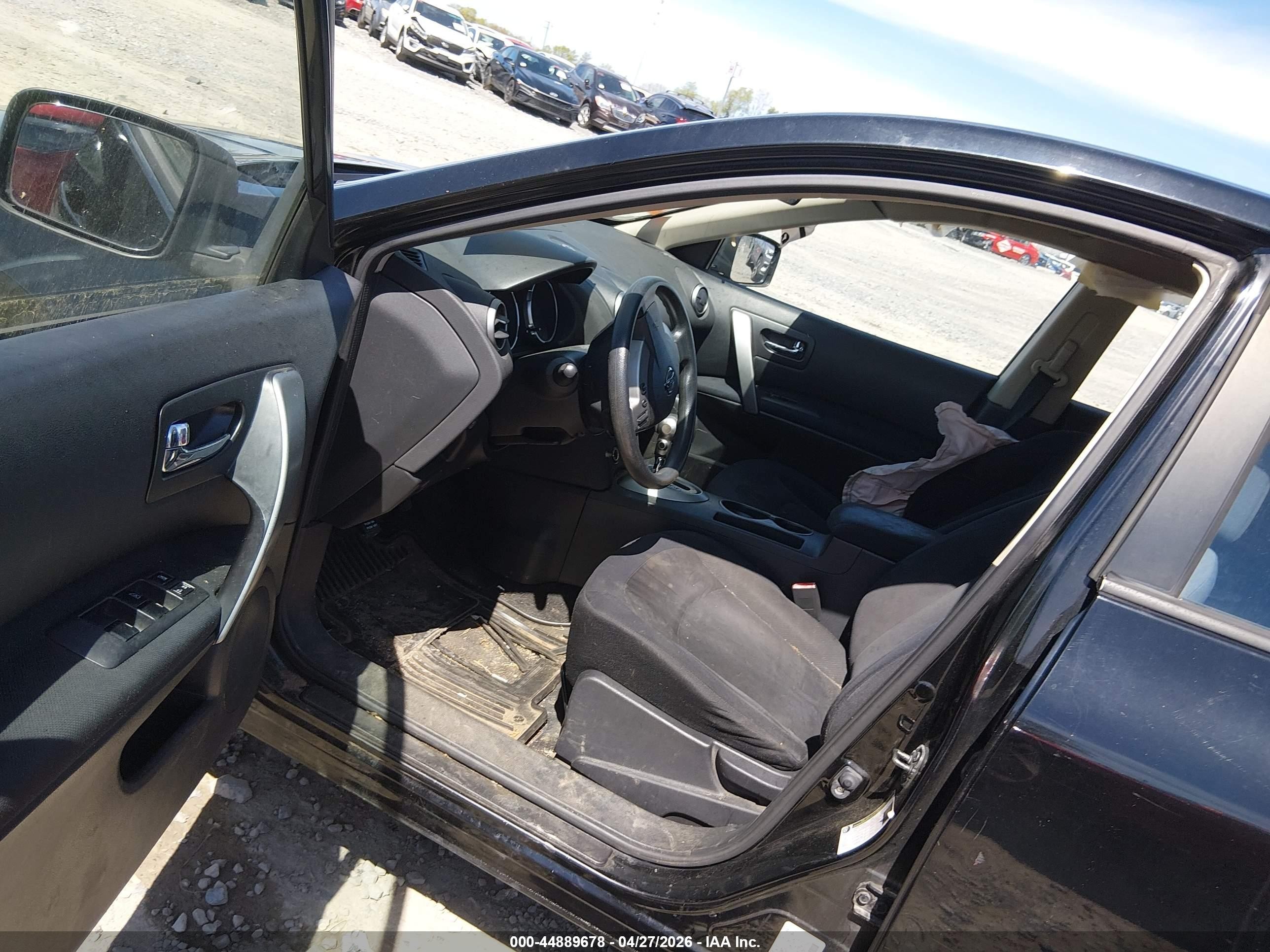 2009 Nissan Rogue S Black vin: JN8AS58V69W183043