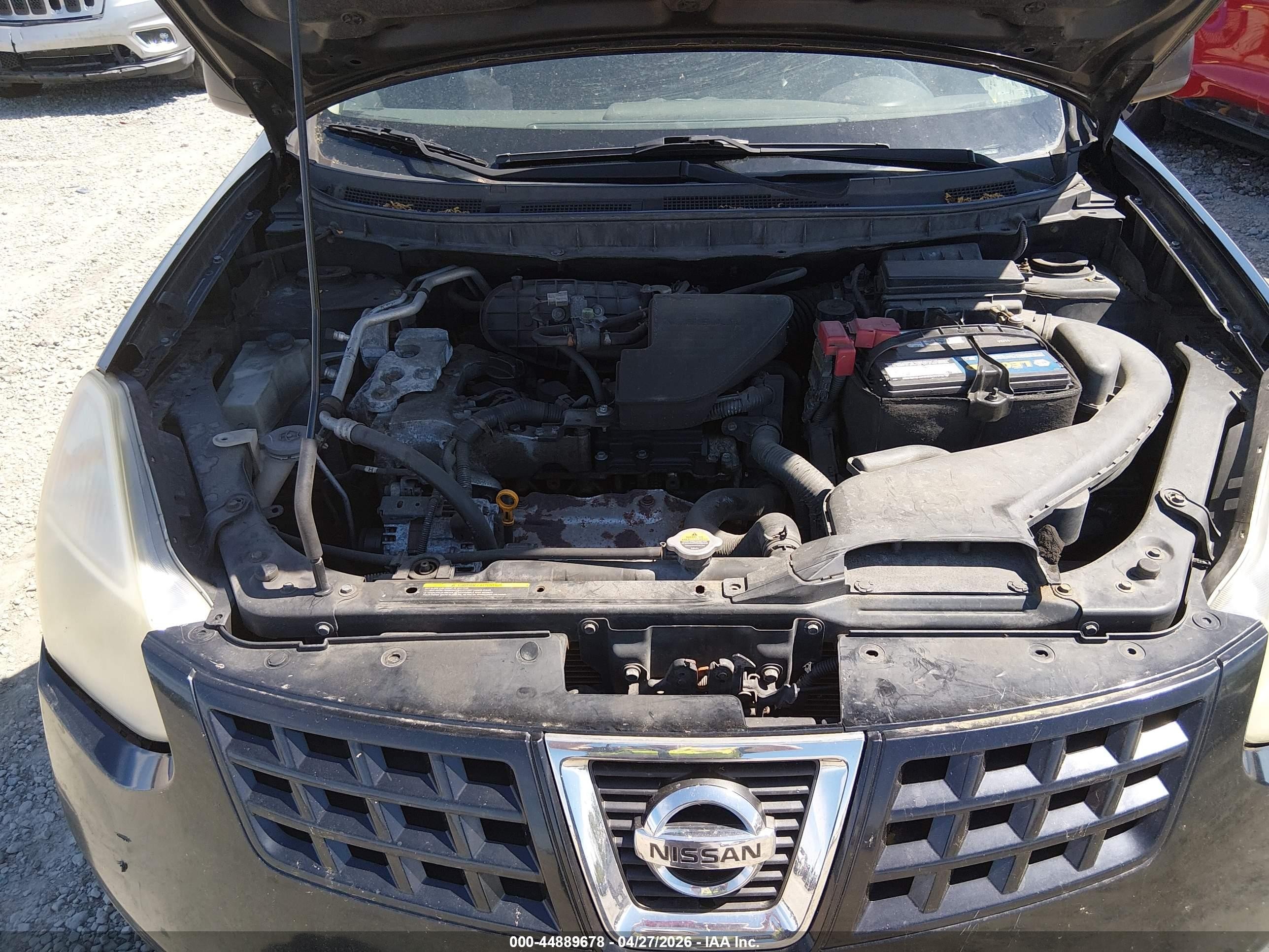 2009 Nissan Rogue S Black vin: JN8AS58V69W183043