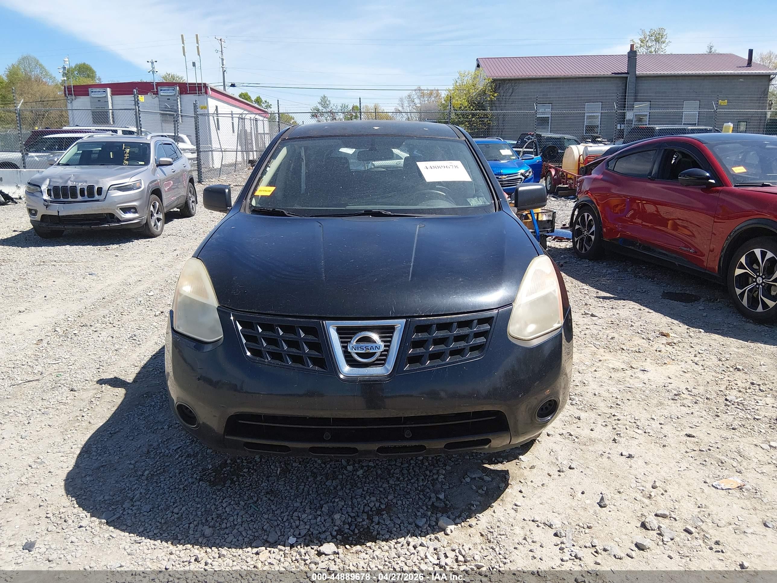 2009 Nissan Rogue S Black vin: JN8AS58V69W183043