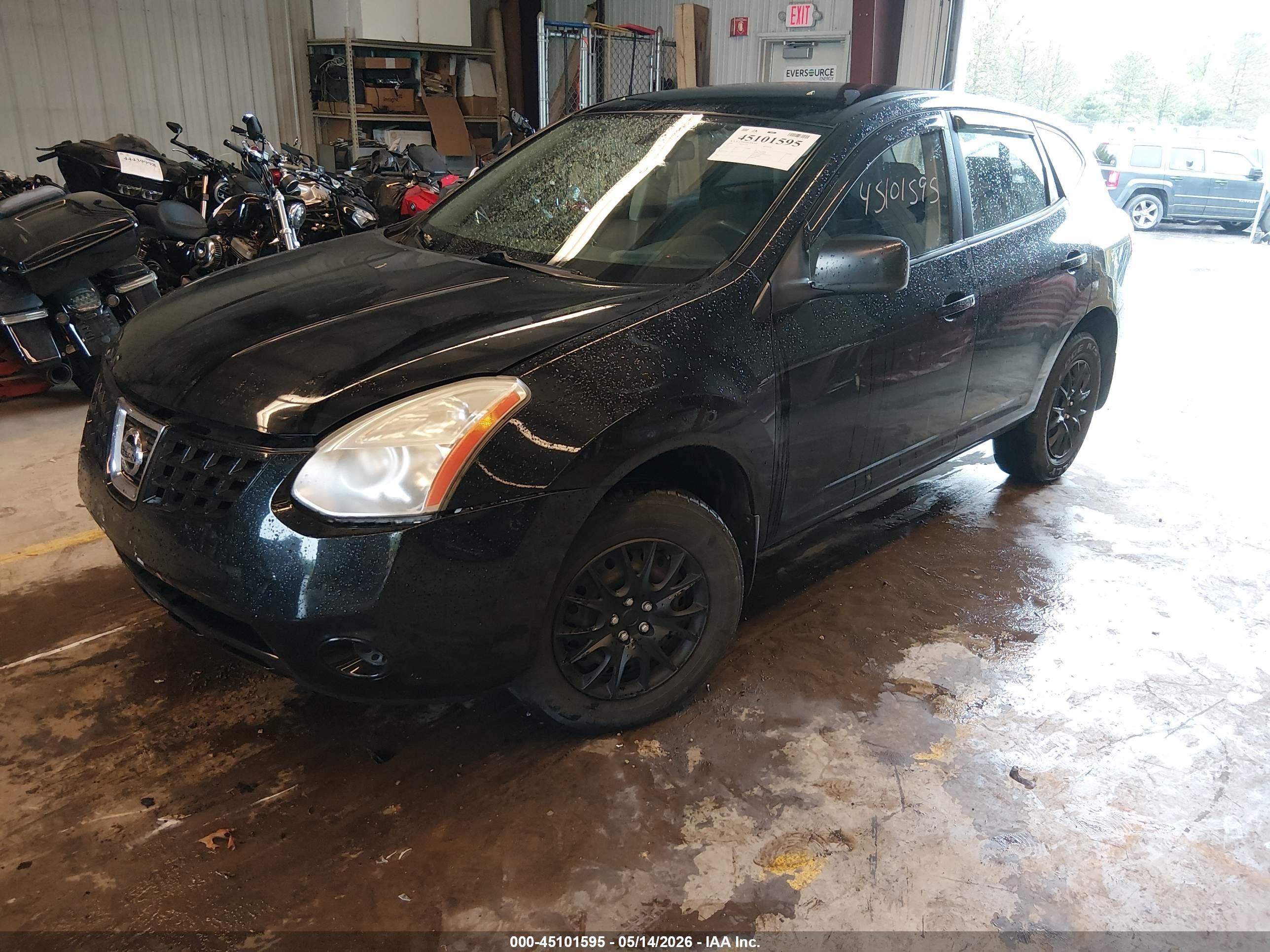 2009 Nissan Rogue S Черный vin: JN8AS58V69W184774