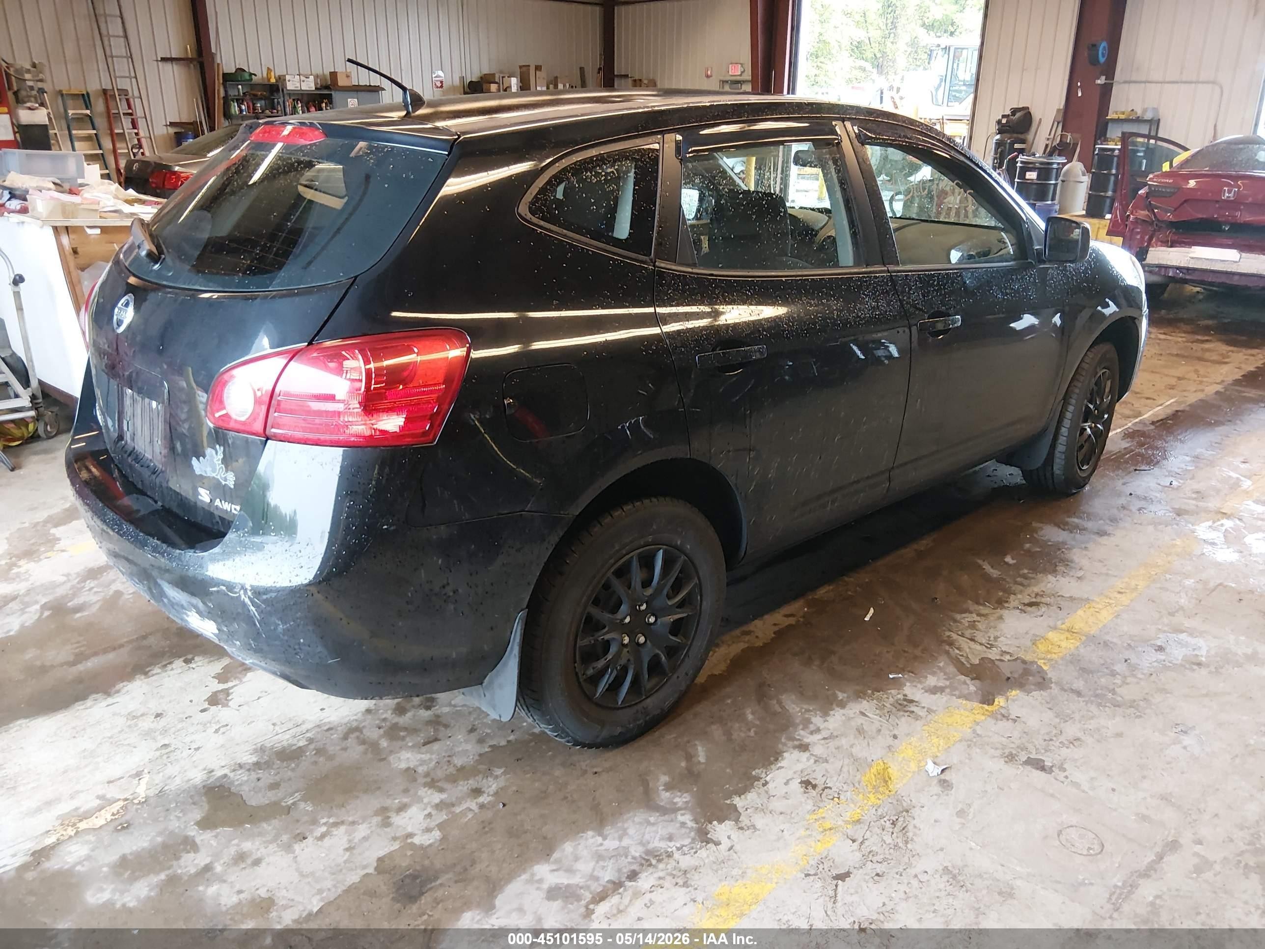 2009 Nissan Rogue S Черный vin: JN8AS58V69W184774
