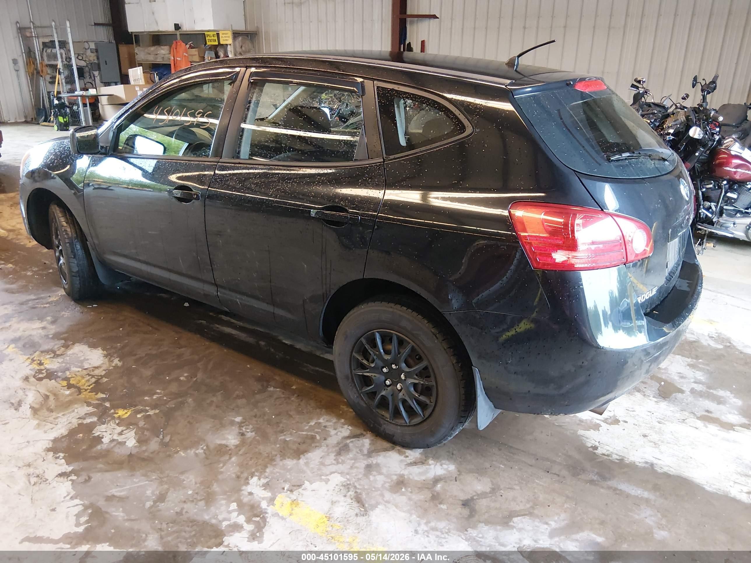 2009 Nissan Rogue S Черный vin: JN8AS58V69W184774