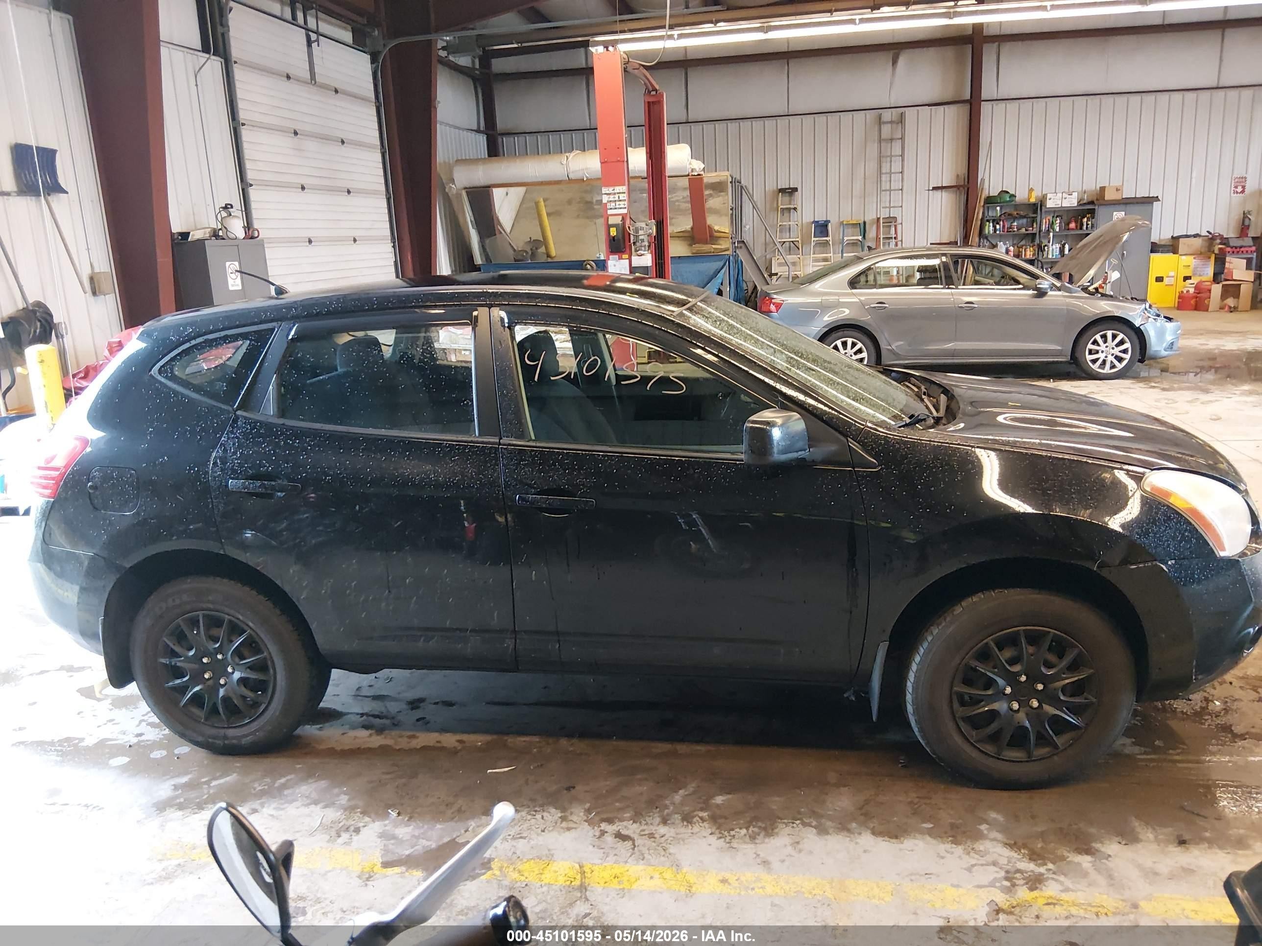2009 Nissan Rogue S Черный vin: JN8AS58V69W184774