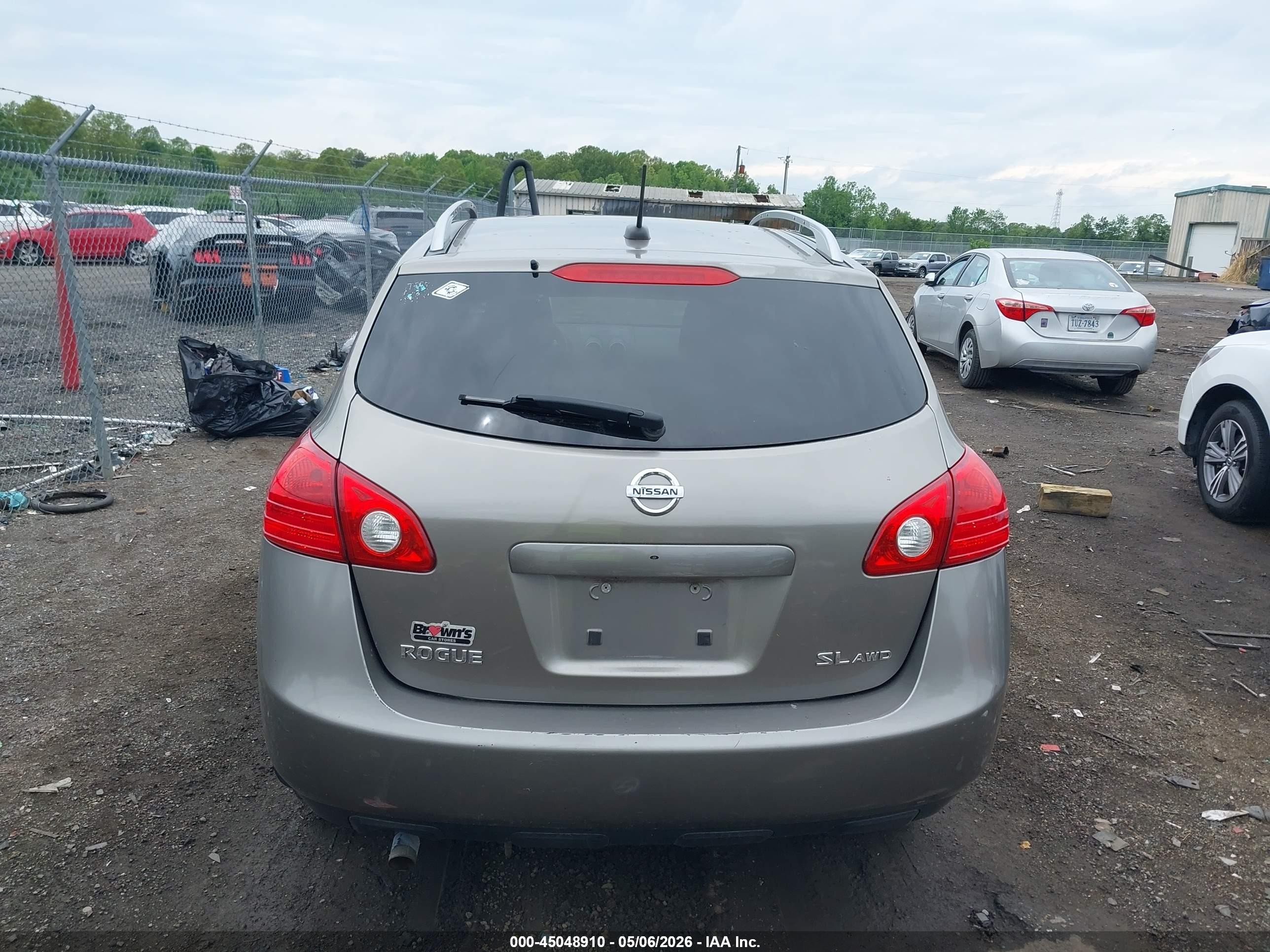 2009 Nissan Rogue Sl Gray vin: JN8AS58V69W187660