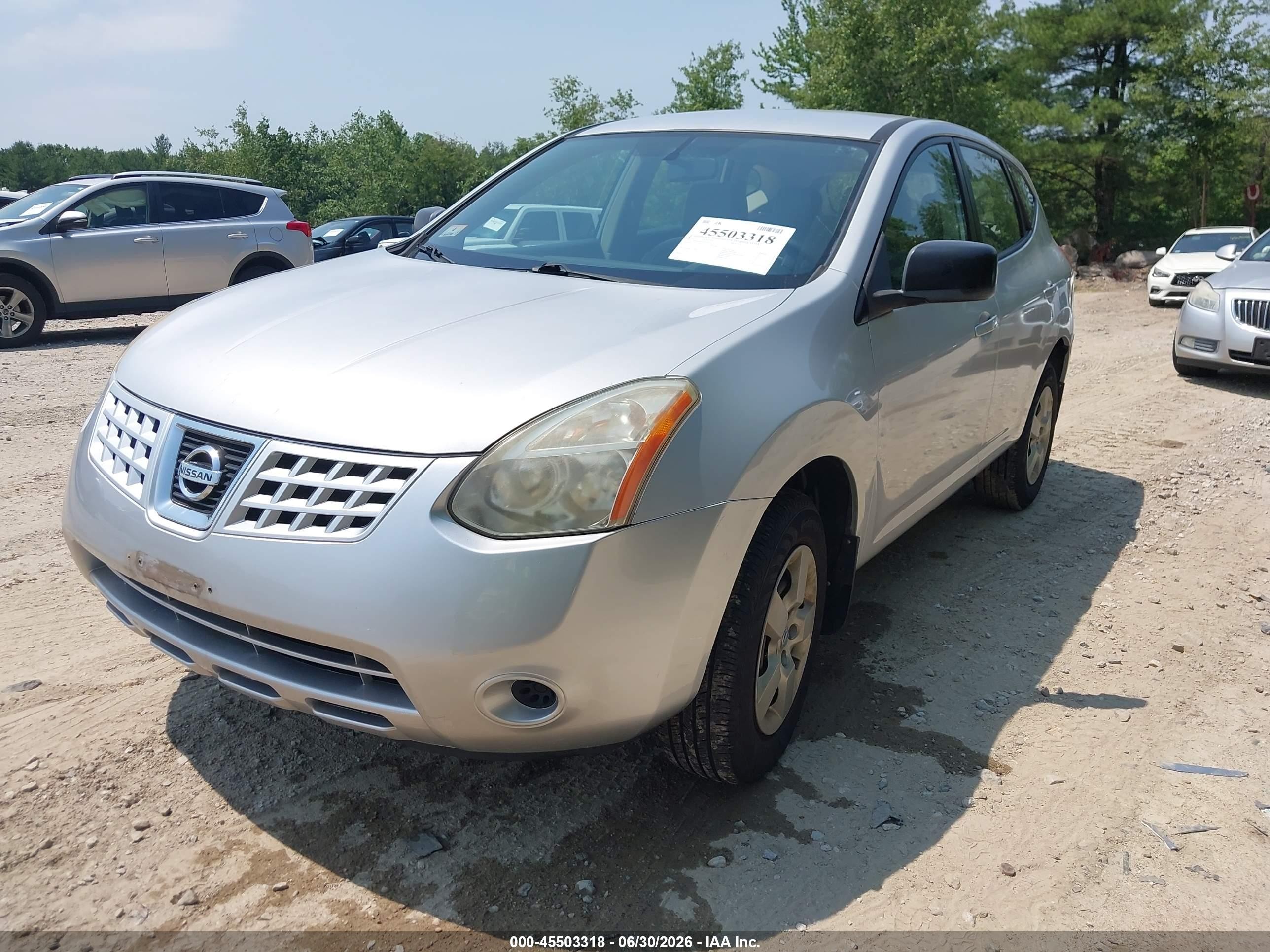 2009 Nissan Rogue S Silver vin: JN8AS58V69W193331
