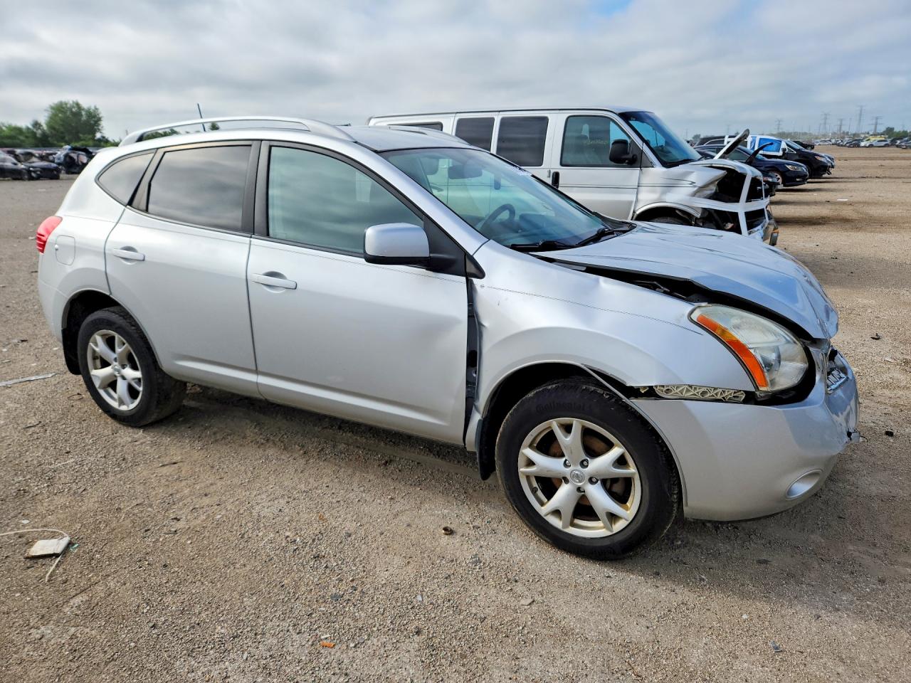 2009 Nissan Rogue S Silver vin: JN8AS58V69W430741