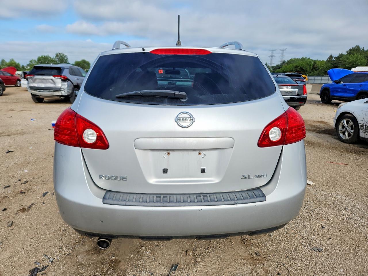 2009 Nissan Rogue S Silver vin: JN8AS58V69W430741