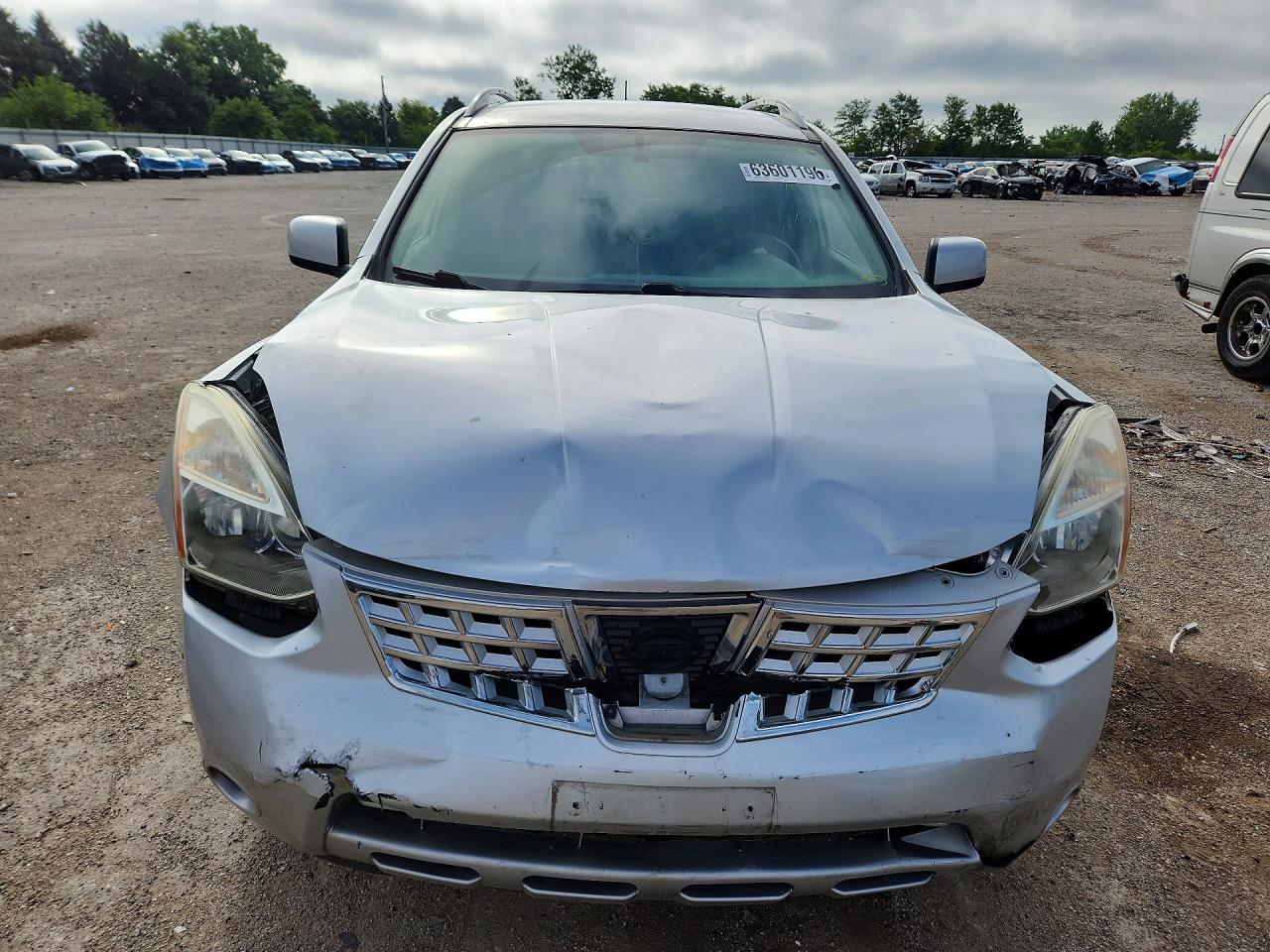 2009 Nissan Rogue S Silver vin: JN8AS58V69W430741