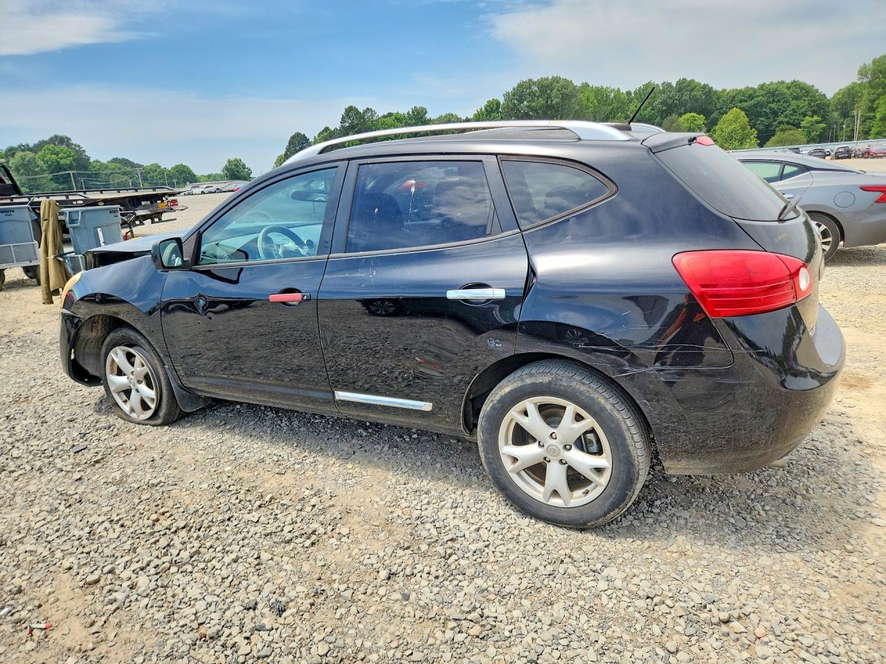 2009 Nissan Rogue S Black vin: JN8AS58V69W434319