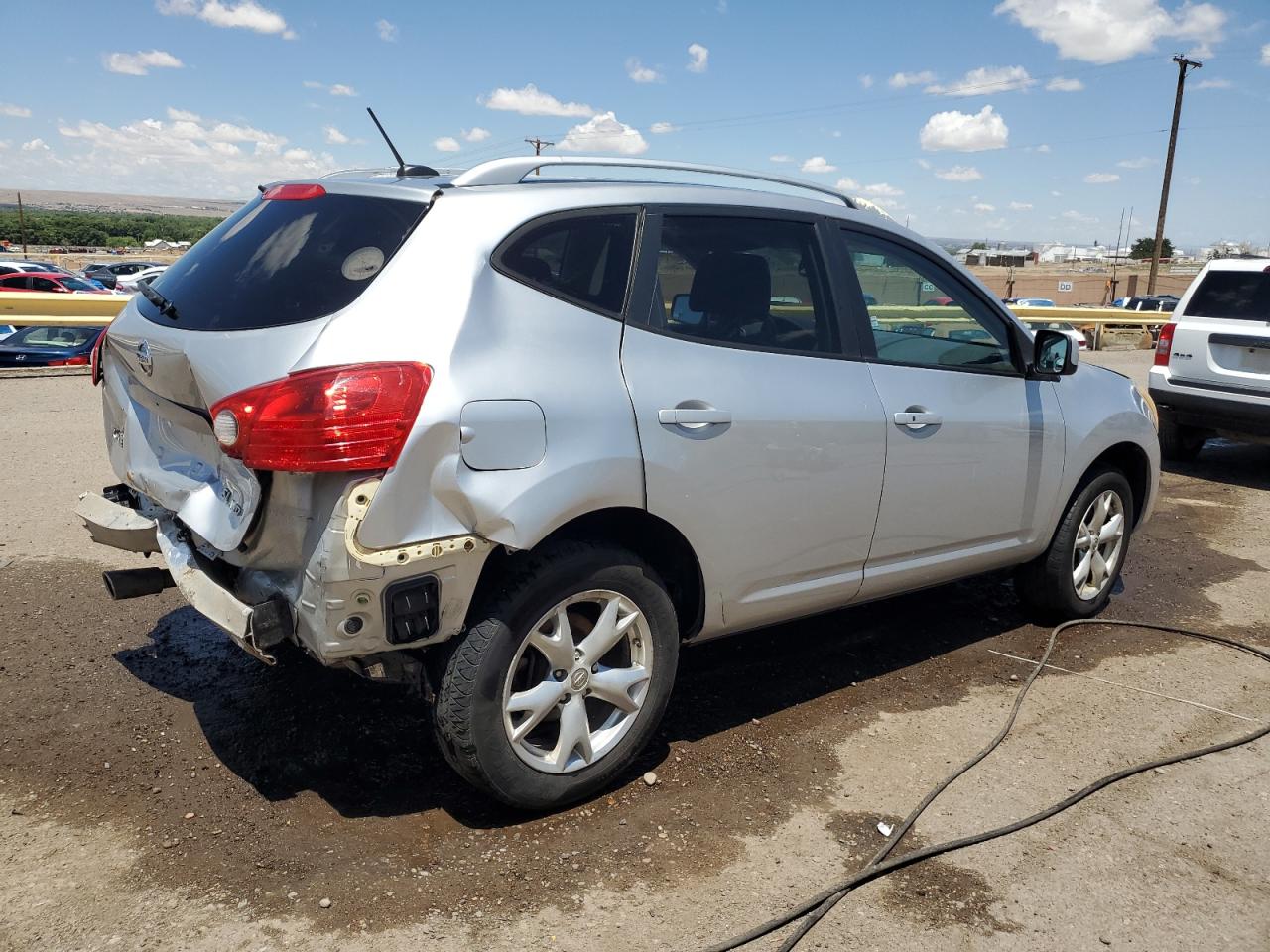 2008 Nissan Rogue S Silver vin: JN8AS58V78W105627