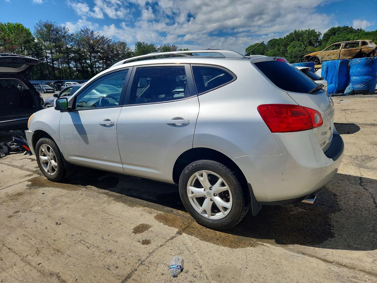 2008 Nissan Rogue S Silver vin: JN8AS58V78W112030