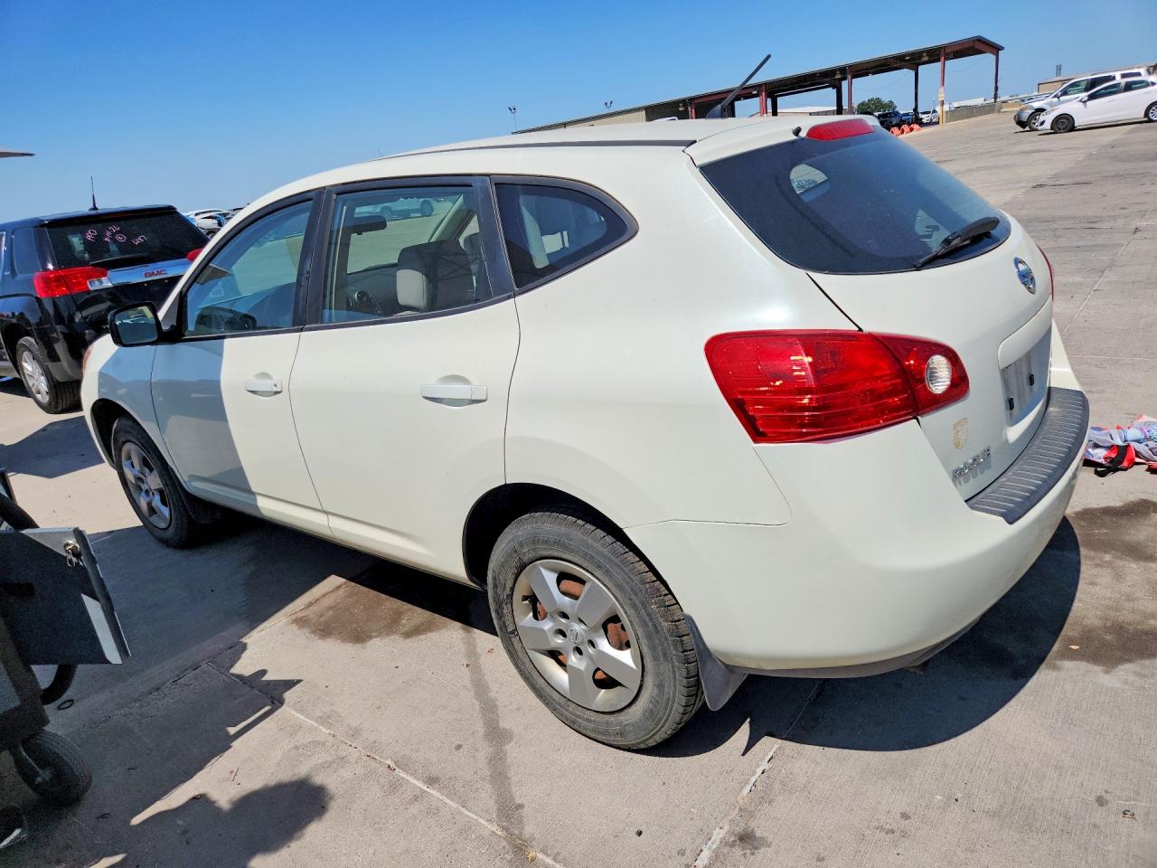 2008 Nissan Rogue S White vin: JN8AS58V78W113338