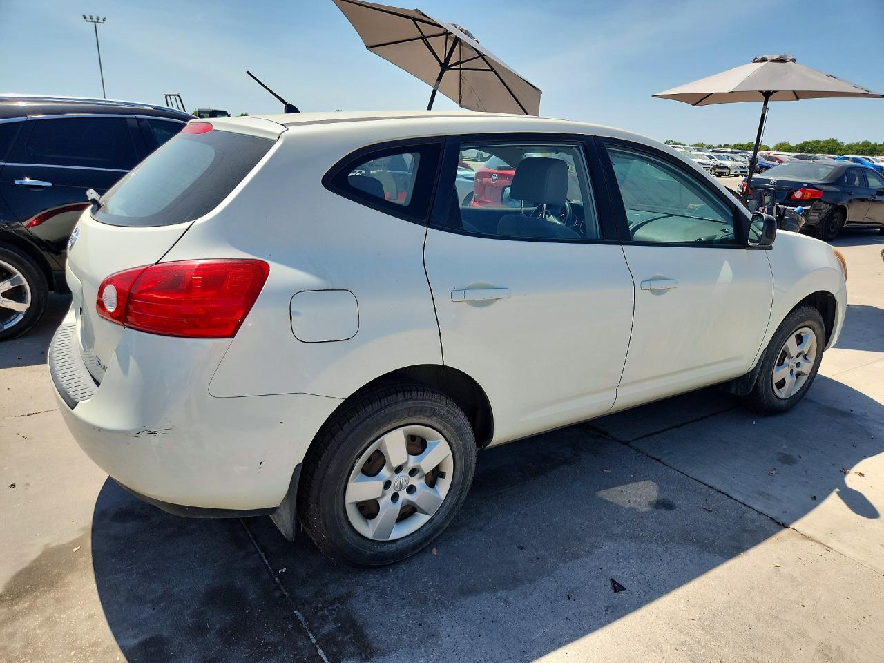 2008 Nissan Rogue S White vin: JN8AS58V78W113338