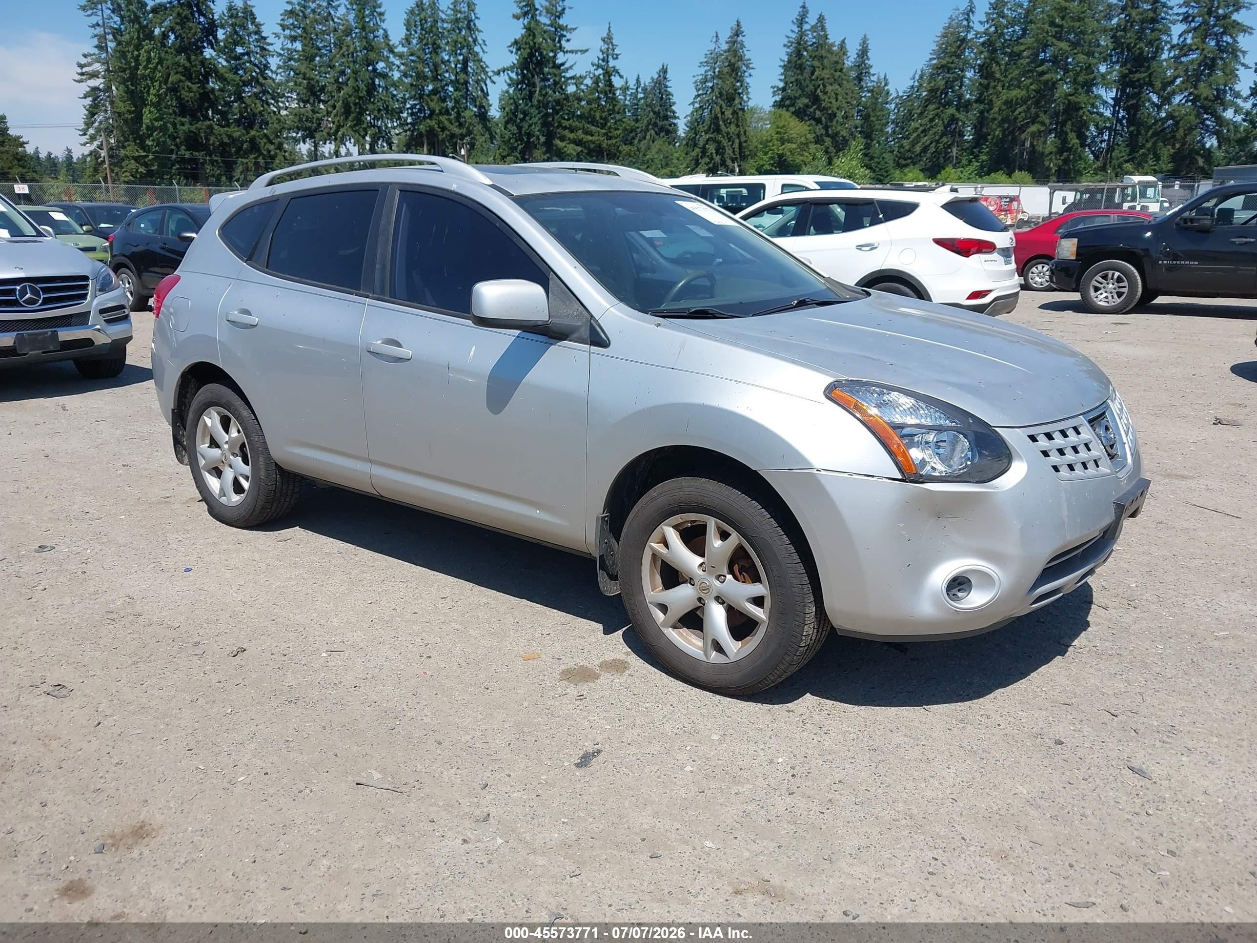 2008 Nissan Rogue Sl Silver vin: JN8AS58V78W114666