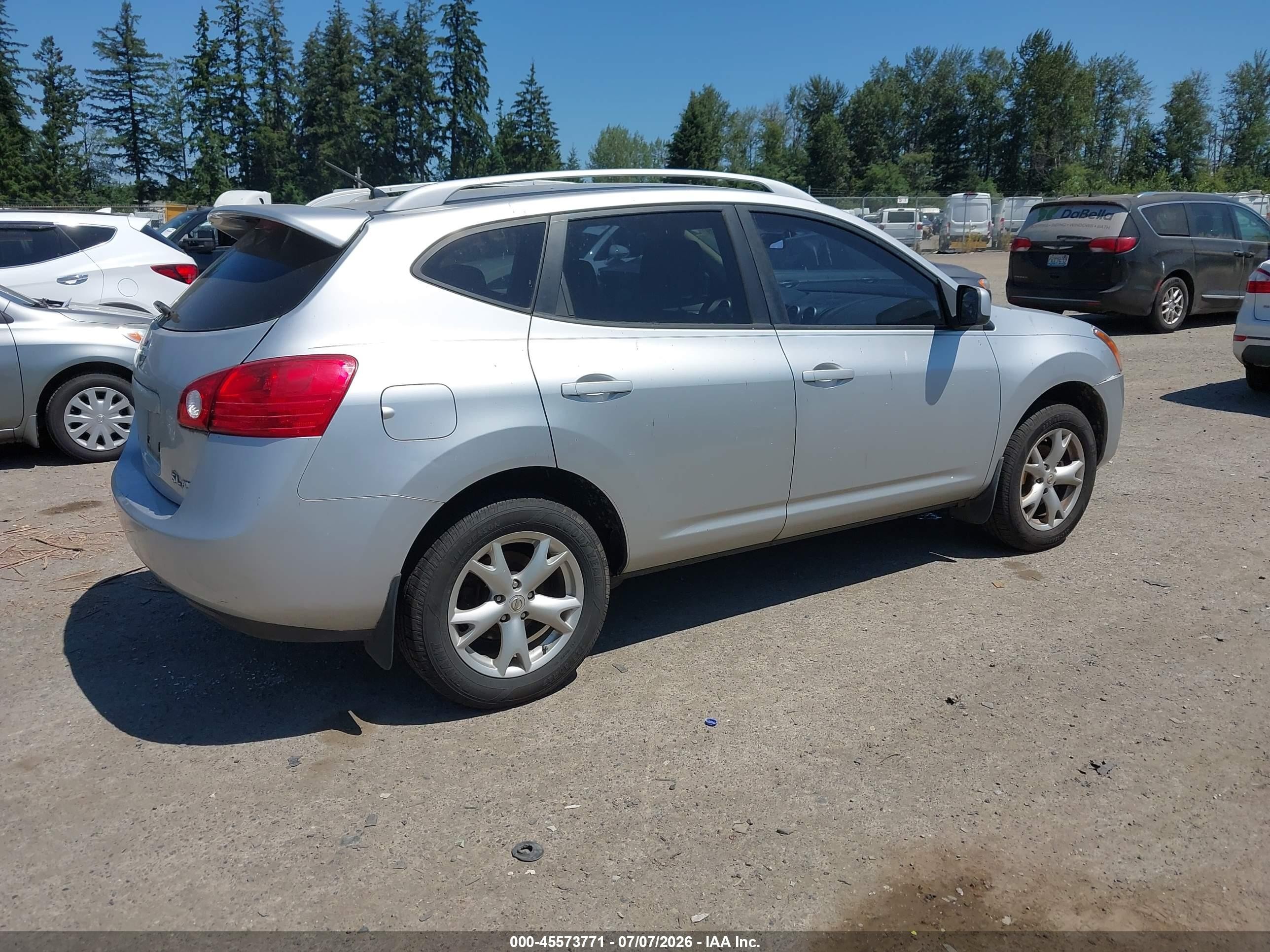 2008 Nissan Rogue Sl Silver vin: JN8AS58V78W114666